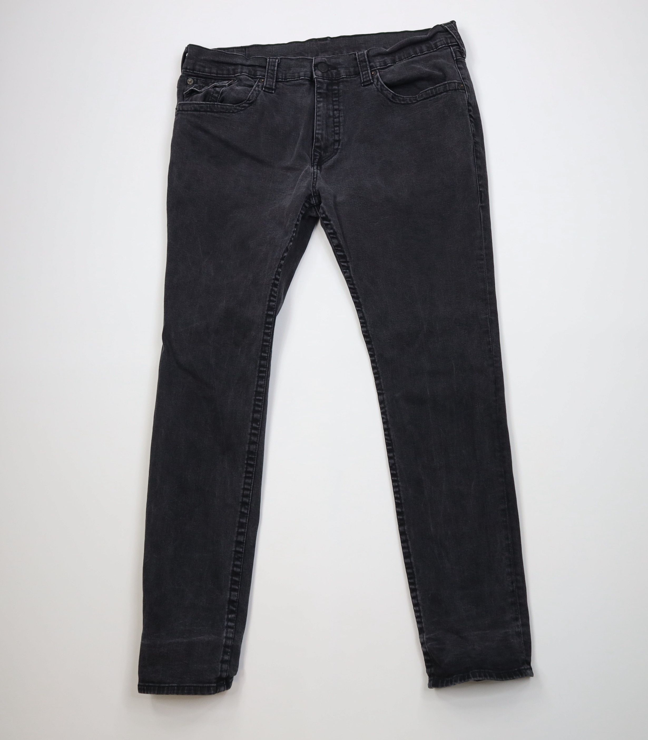 True Religion True Religion Rocco Relaxed Fit Skinny Leg Denim Jeans Black Size US 42 / EU 58 - 1 Thumbnail