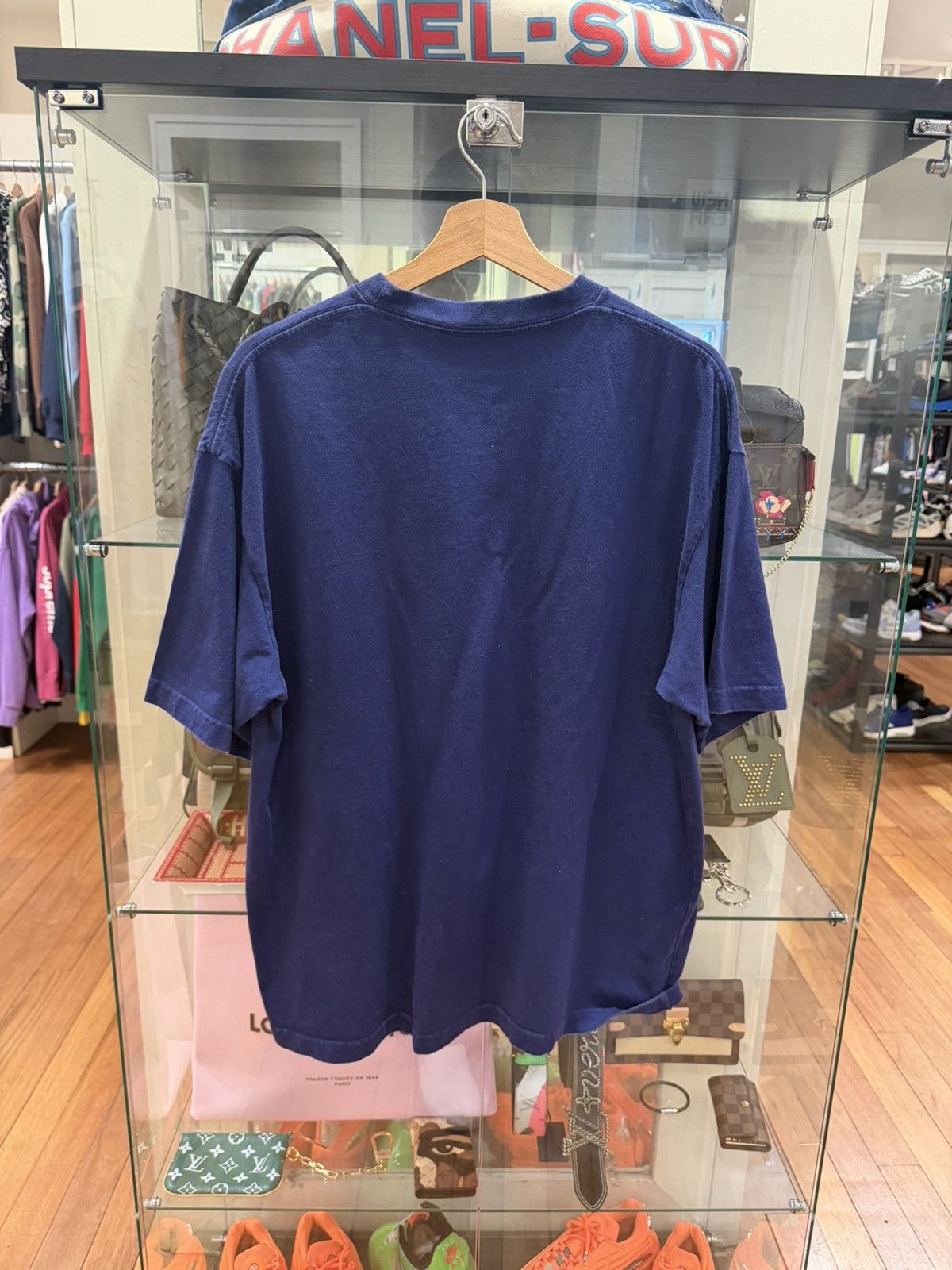 Balenciaga Balenciaga Spell Out Tee - Blue Size US XL / EU 56 / 4 - 2 Thumbnail