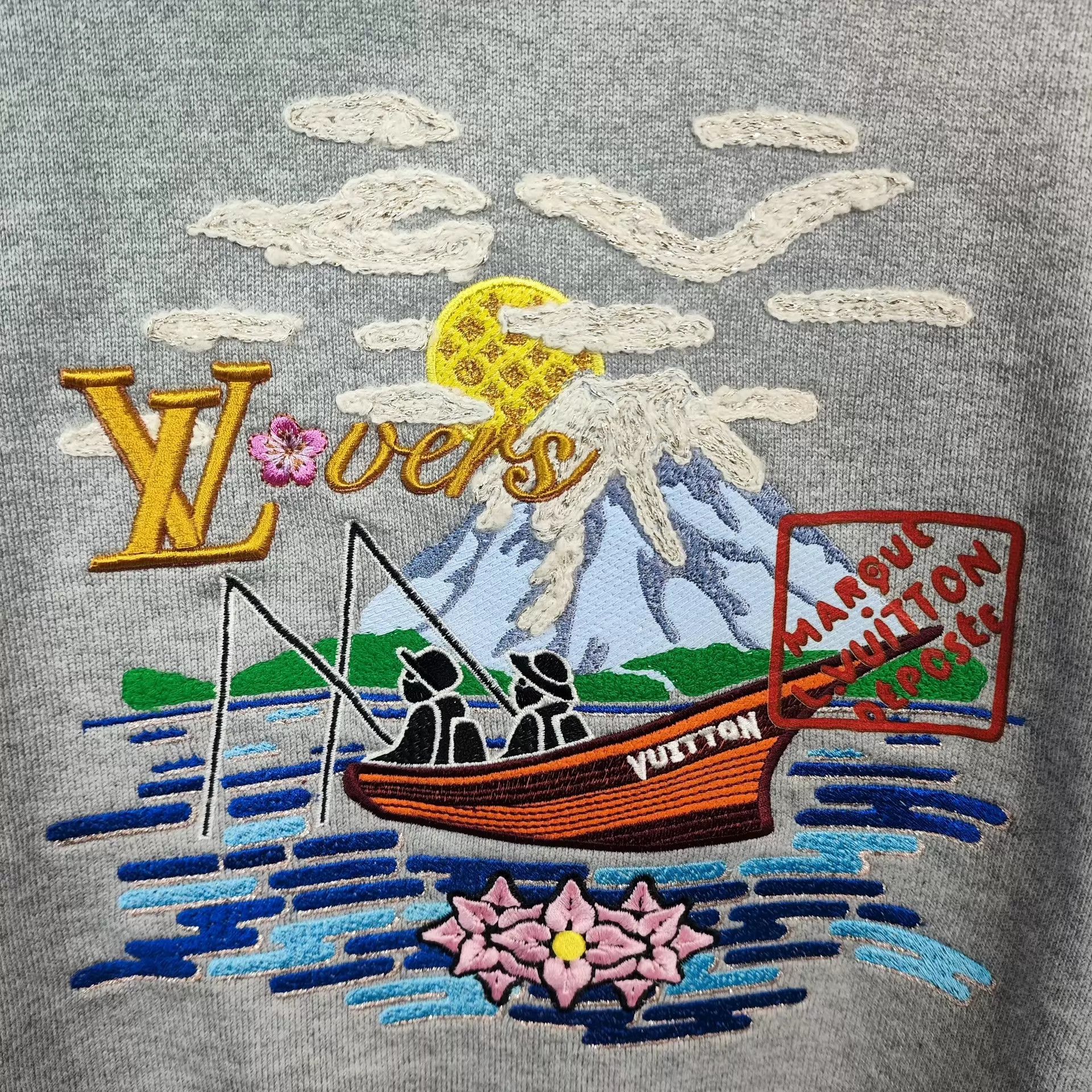 Nigo nigo x FW25 fishing embroidery hoodie gray L new w/ tags Size US L / EU 52-54 / 3 - 9 Thumbnail