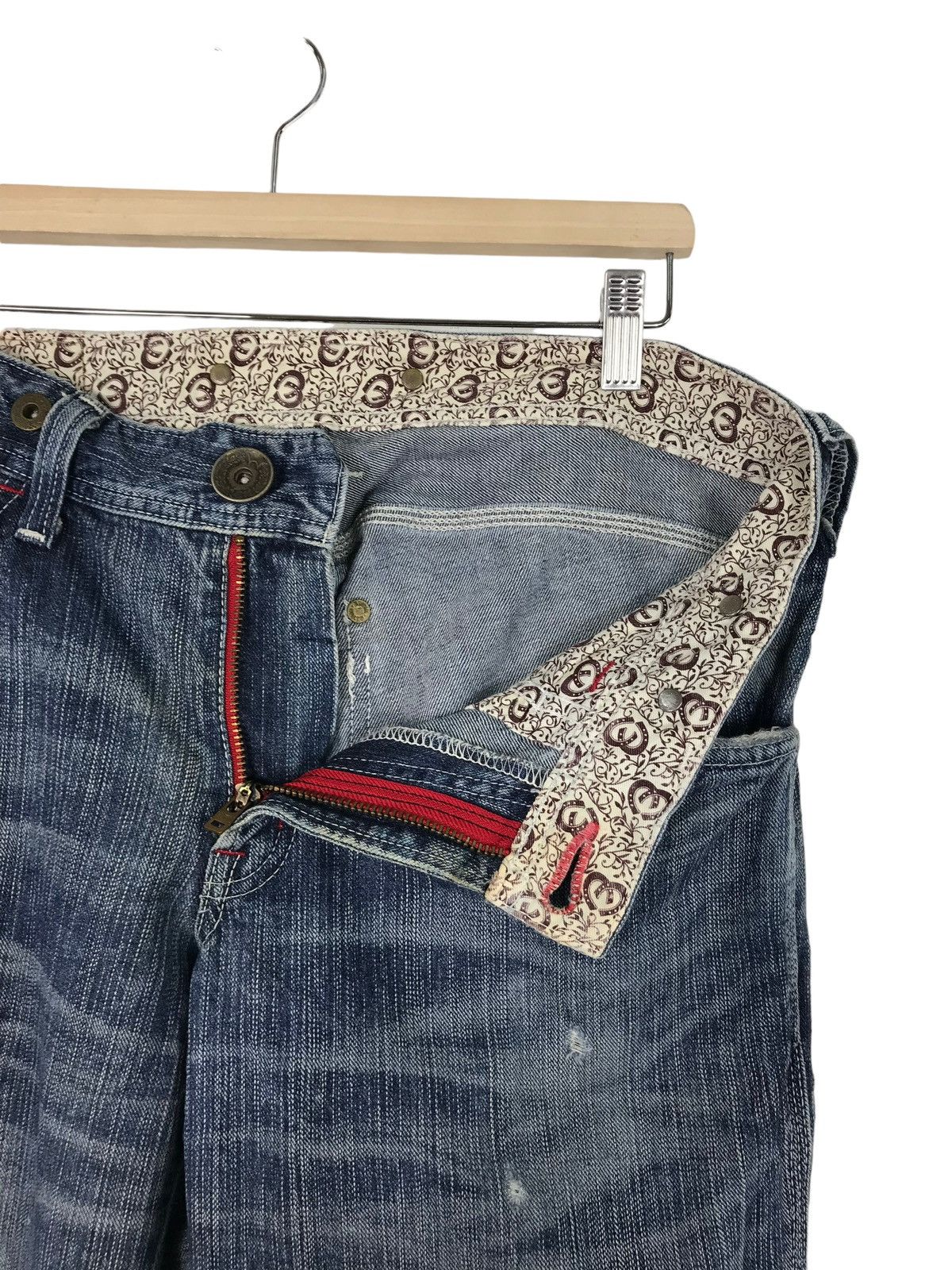 Edwin 💥 EDWIN PAIN SPLASH DISTRESS JEANS Size US 34 / EU 50 - 8 Thumbnail