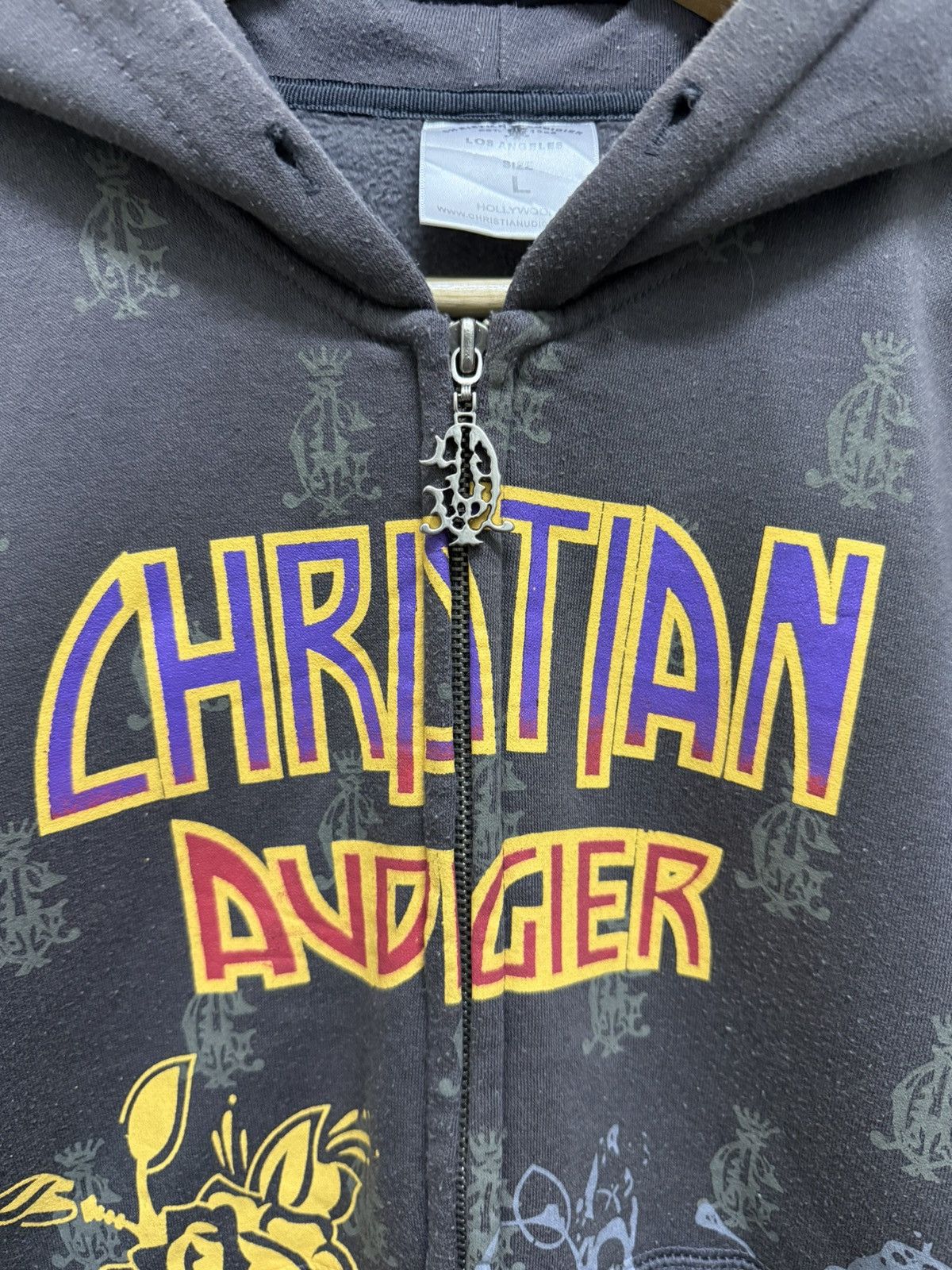 Christian Audigier 2000s Christian Audigier Zip Up y2k Hoodie Size US L / EU 52-54 / 3 - 5 Thumbnail