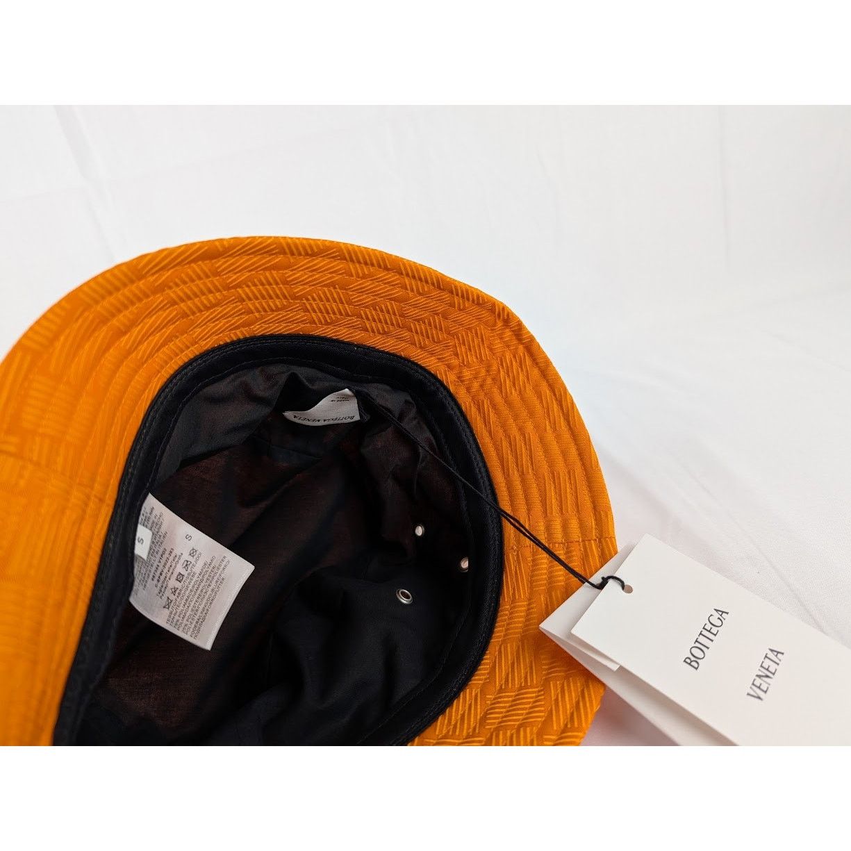Bottega Veneta o1rshd1 Size: S / Hat Intreccio Jacquard Nylon in Orange Size ONE SIZE - 6 Thumbnail