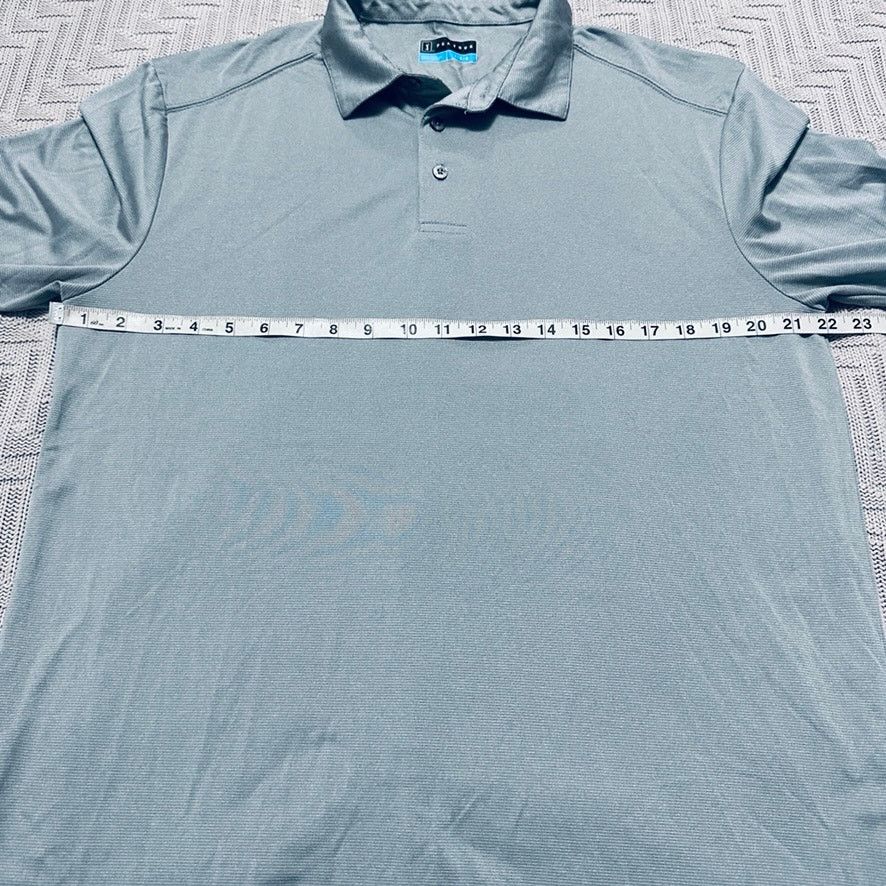 PGA Tour PGA Tour gray micro stripe long sleeve polo Size US L / EU 52-54 / 3 - 5 Thumbnail