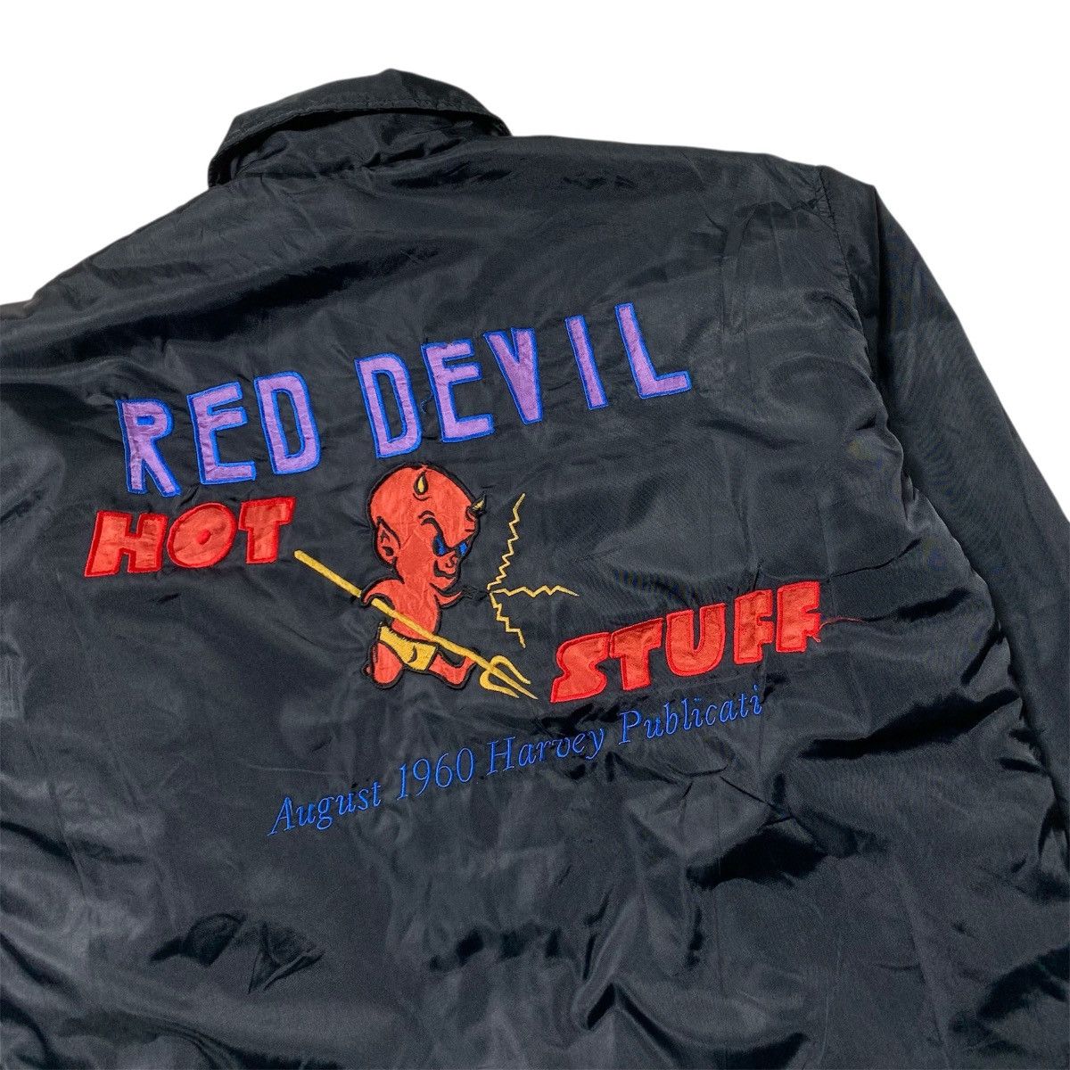 Vintage Vintage 90s Red Devil Coach Jacket Black Size US M / EU 48-50 / 2 - 5 Thumbnail