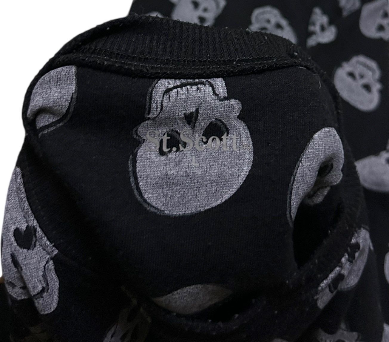 Japanese Brand st scott skull fullprinted sweatshirt Size US L / EU 52-54 / 3 - 4 Thumbnail