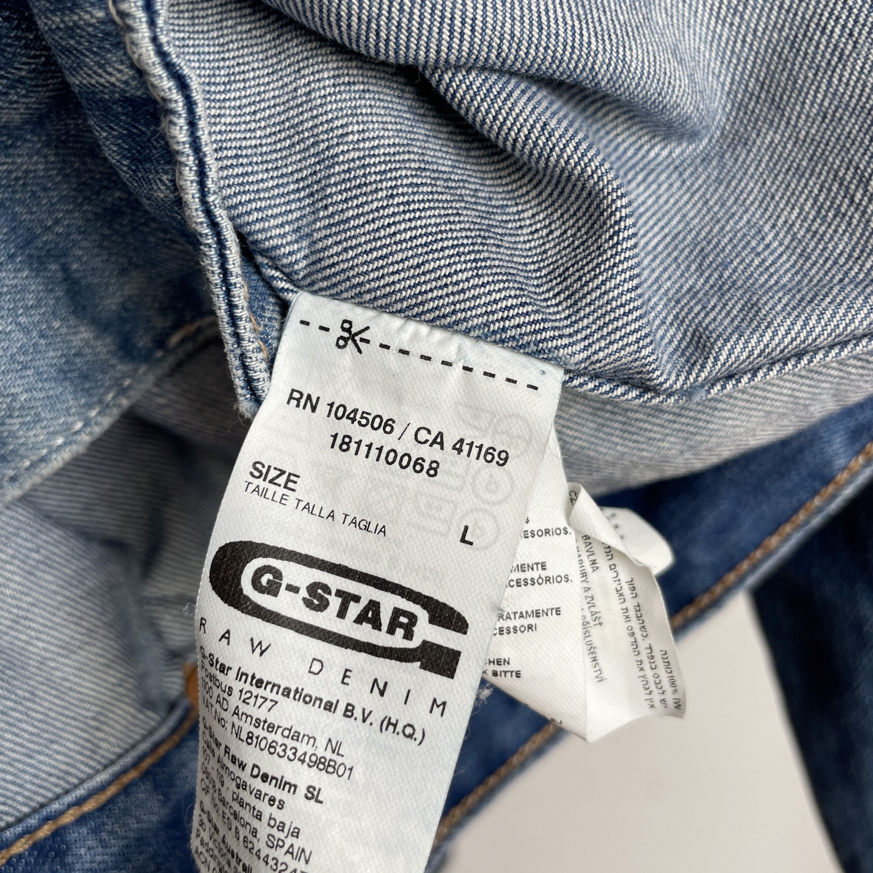 G-Star G Star Raw Arc Denim Jacket Size L Size US L / EU 52-54 / 3 - 12 Thumbnail