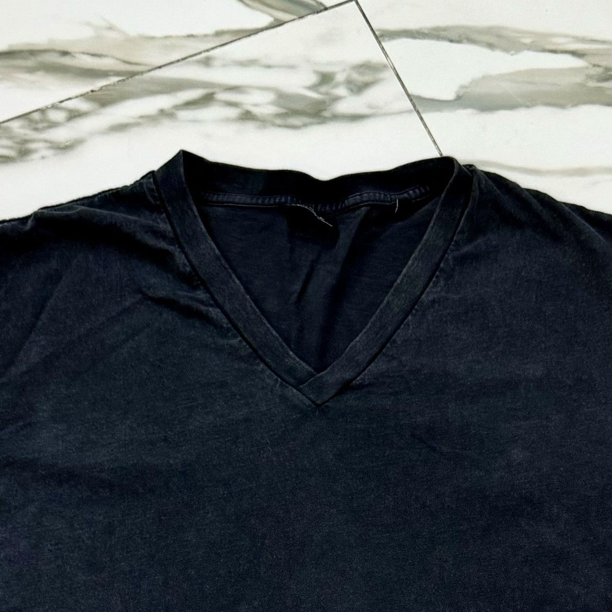 Diesel × Vintage VINTAGE BLACK DIESEL V-NECK TEE! Size US XL / EU 56 / 4 - 3 Thumbnail