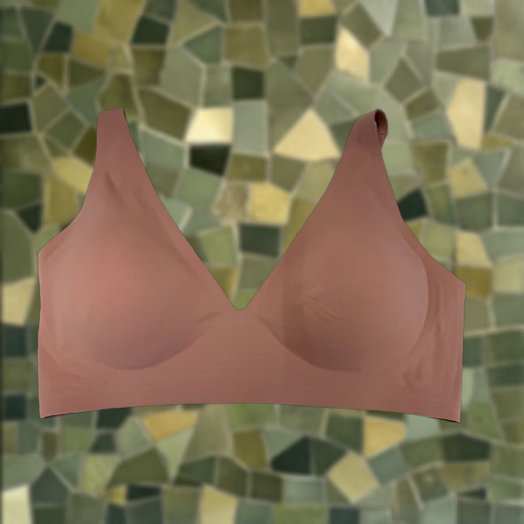 Pinko Unbranded Womens Bra XL Pink Wireless Padded T-Shirt bra Adjustable Strap Soft Size ONE SIZE - 1 Thumbnail