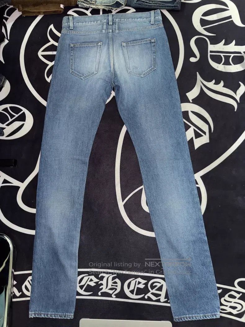 Saint Laurent Paris Saint Laurent Paris Classic Bleached Ripped Slim Fit Denim Size US 30 / EU 46 - 2 Thumbnail