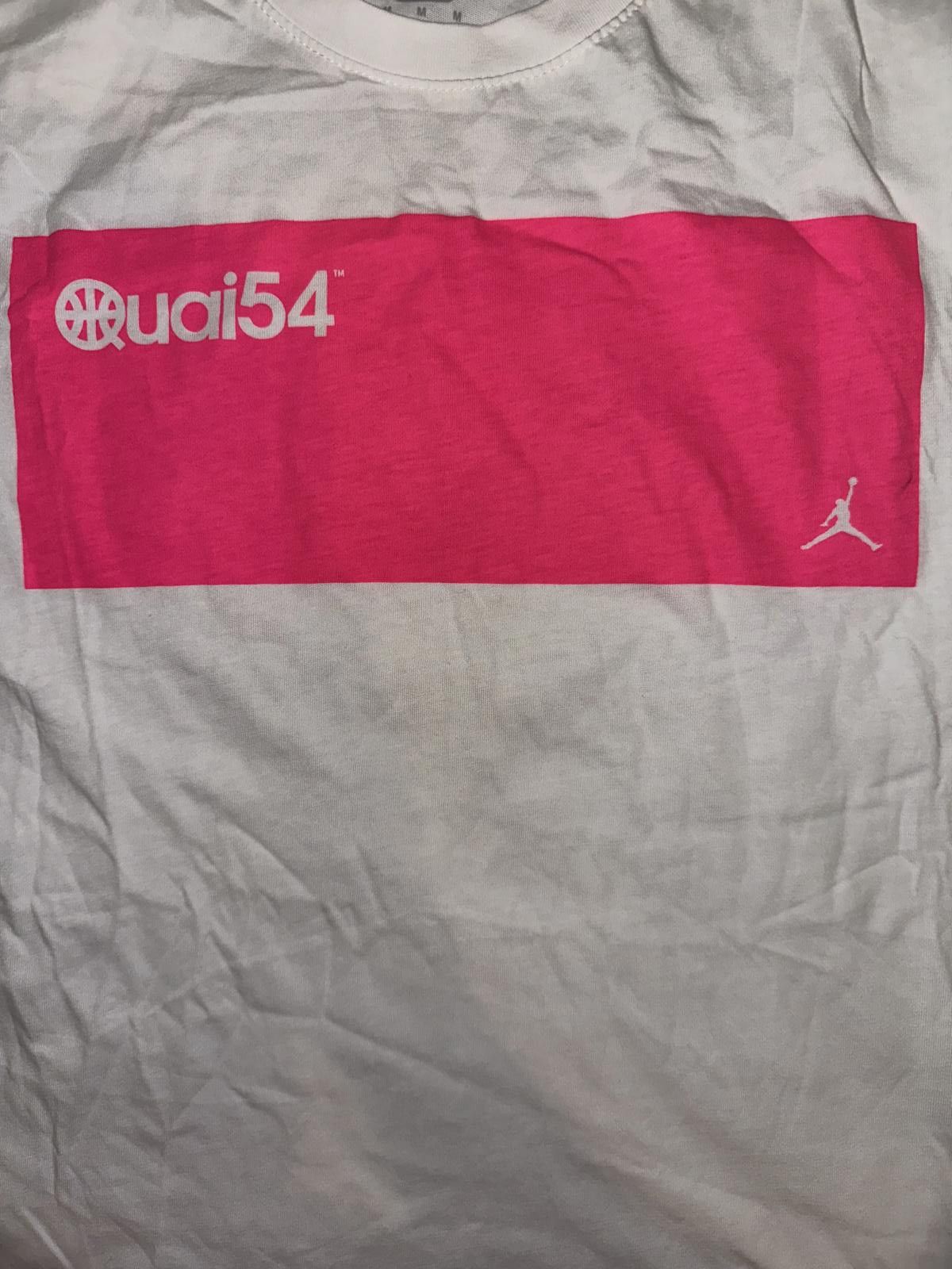 Designer Air Jordan Sportswear Quai 54 Pink Box Logo White T-Shirt Size US M / EU 48-50 / 2 - 4 Thumbnail