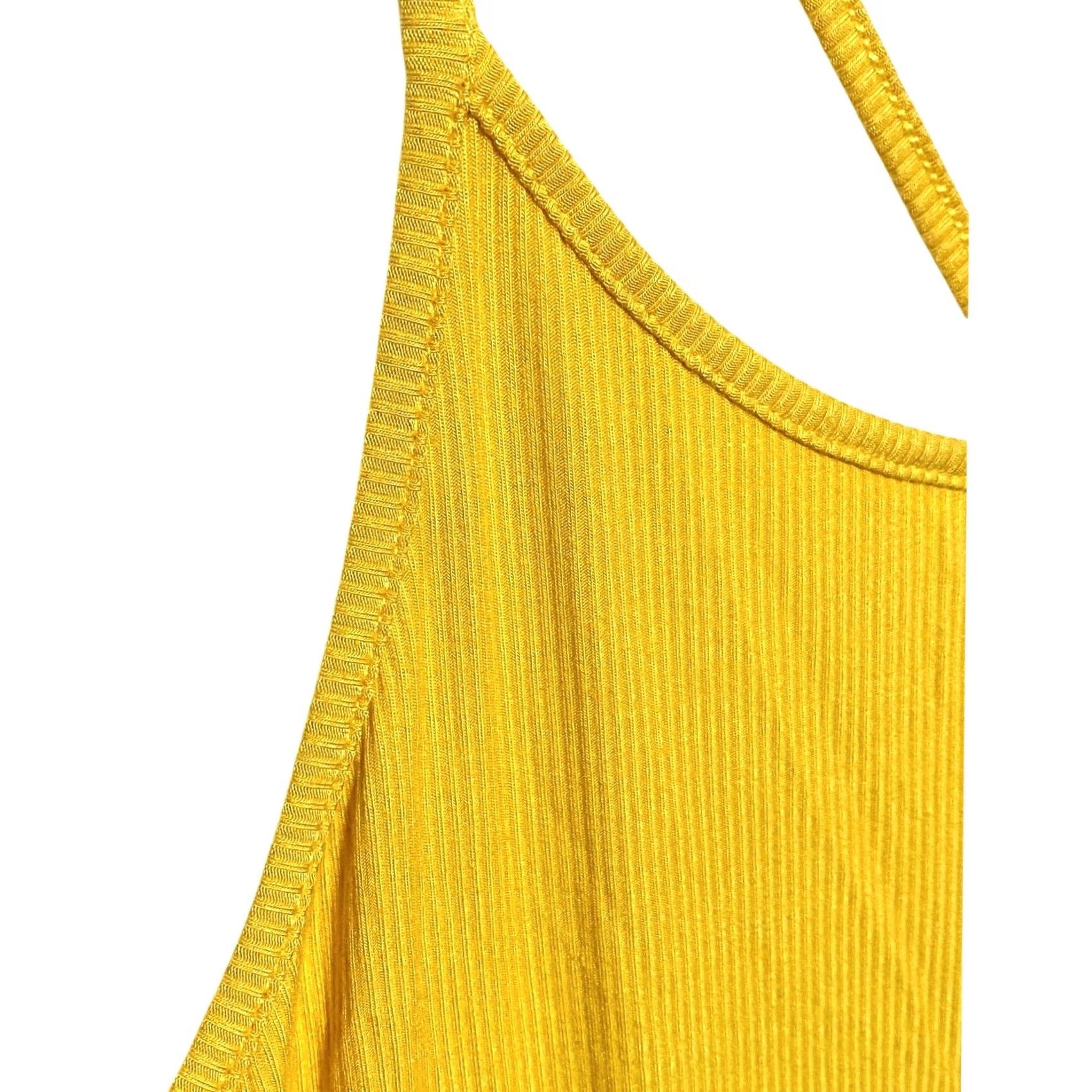 Hurley VINTAGE Hurley Yellow Ribbed Tank Dress Womens M Beach Summer Vacation Cruise Resort NWT Size M / US 6-8 / IT 42-44 - 4 Thumbnail
