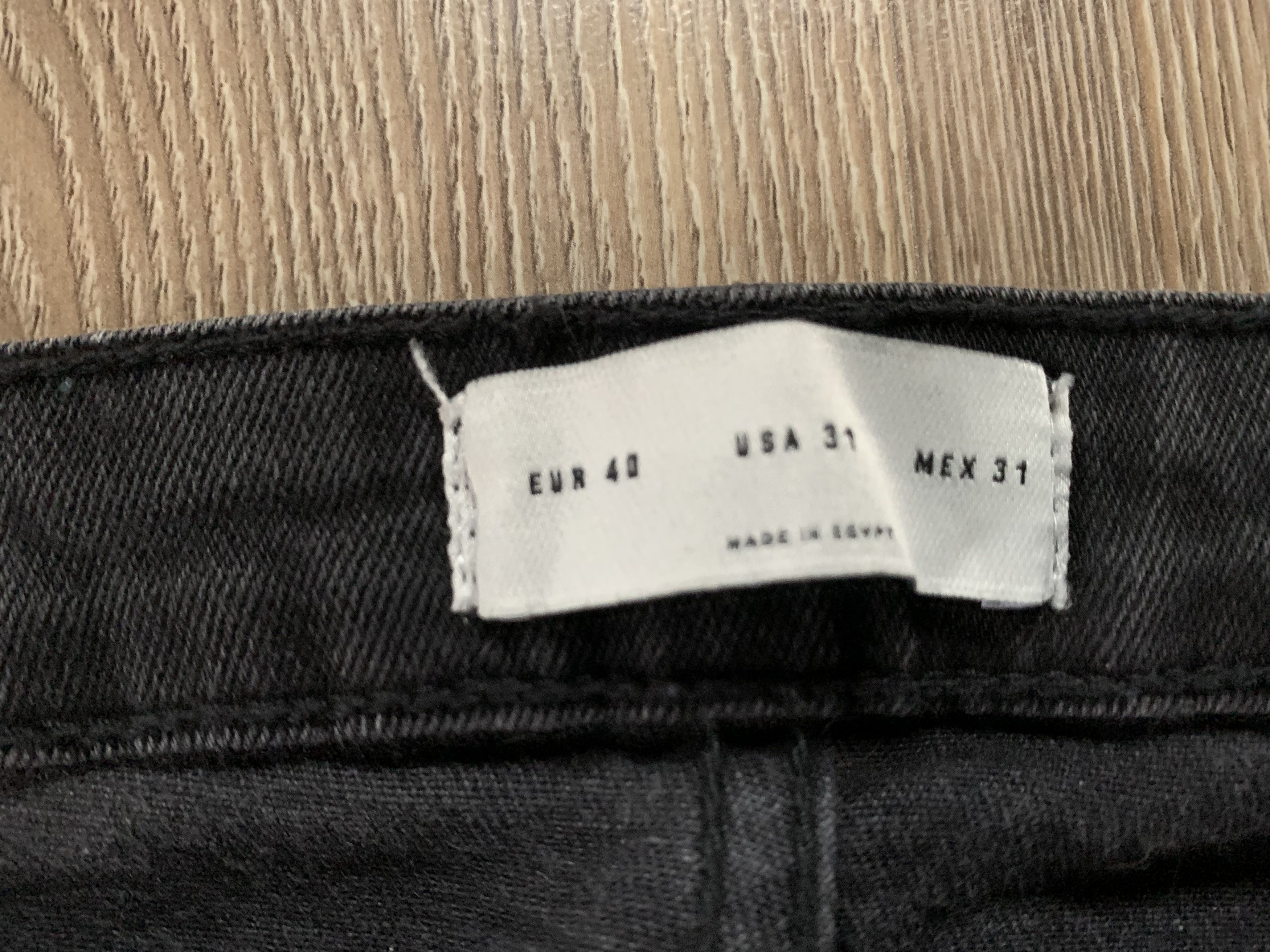 Zara Zara Man Stretch Black Distressed Jeans Size US 31 - 9 Thumbnail