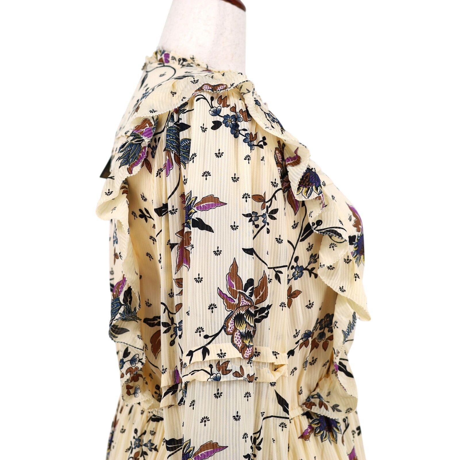 Scotch & Soda Scotch & Soda Women Floral Viscose Cocktail Mini Dress L Size L / US 10 / IT 46 - 4 Thumbnail