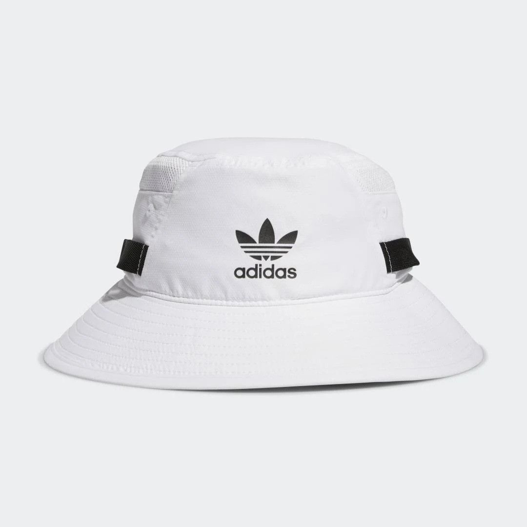Adidas ADIDAS Unisex Originals White Webbing Boonie UPF 50 Sun Prot Size ONE SIZE - 1 Thumbnail