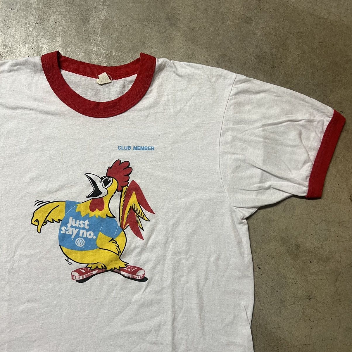 D.A.R.E × Vintage Vintage 80’s D.A.R.E “Just Say No” 🇺🇸 Ringer T-Shirt Size US L / EU 52-54 / 3 - 1 Thumbnail