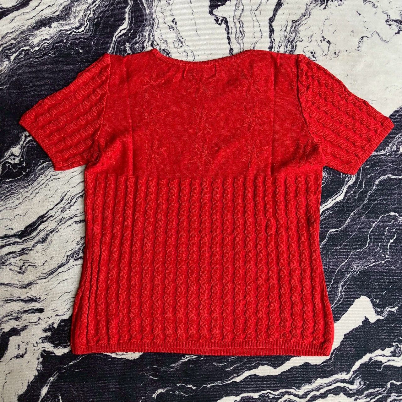 Yves Saint Laurent Vintage 90s Yves Saint Laurent Knit Short Sleeve Top Size M / US 6-8 / IT 42-44 - 2 Thumbnail