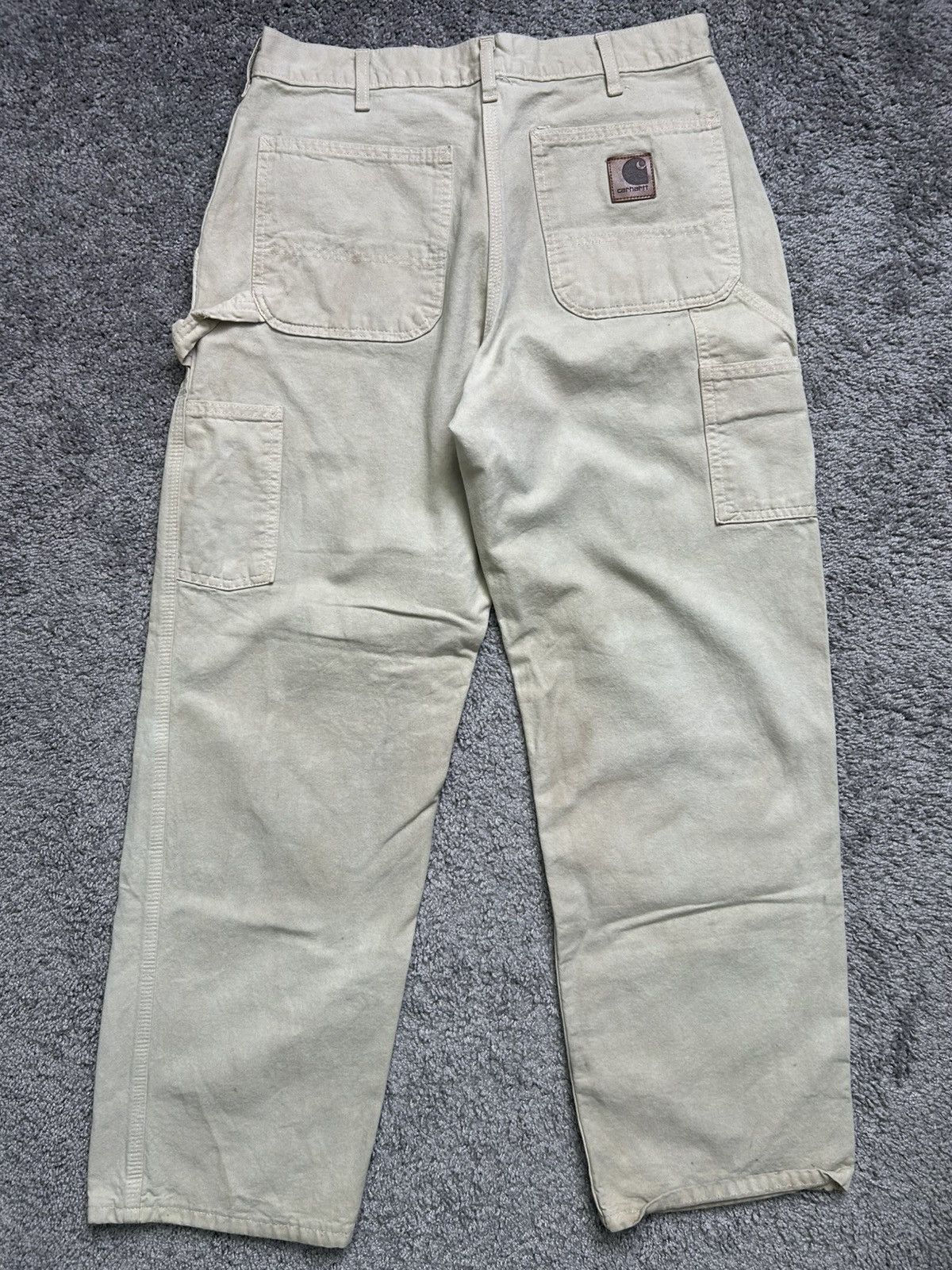 Carhartt Vintage 90s Carhartt Work Pants Leather Made in USA Cargo Size US 31 - 8 Thumbnail