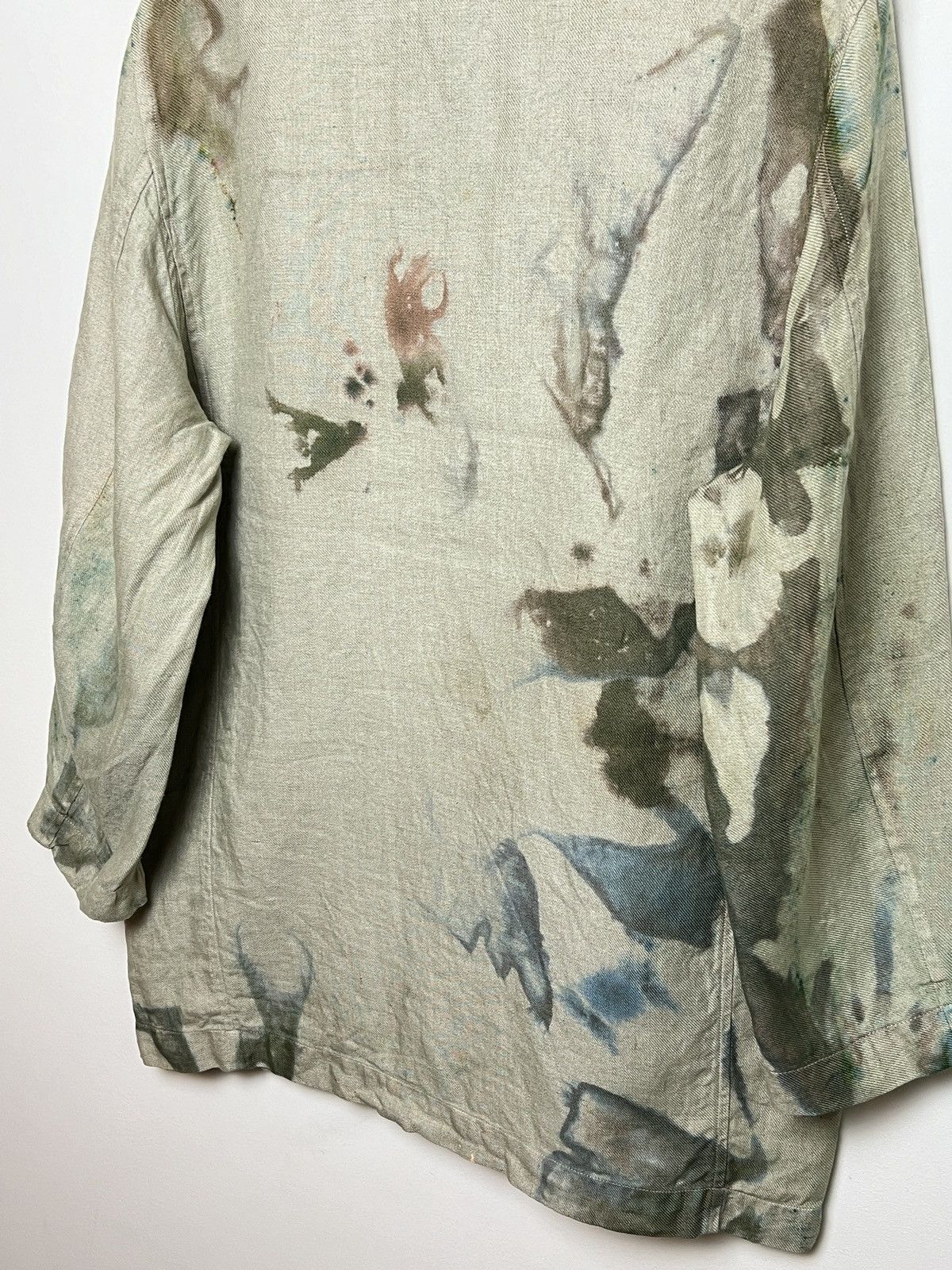Kenzo kenzo custom tie dye y2k painters work/chore linen jacket Size US M / EU 48-50 / 2 - 9 Thumbnail