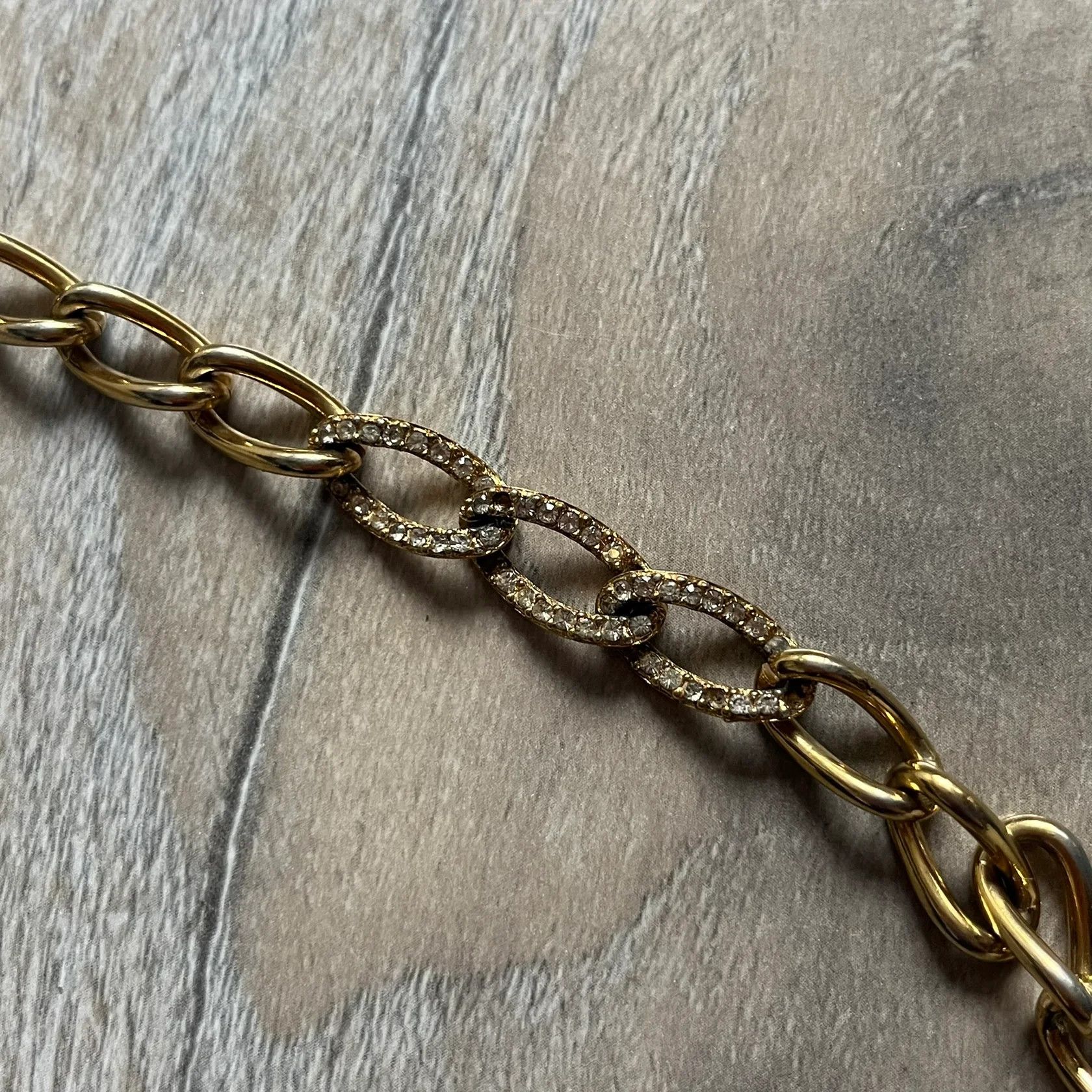 Givenchy Givenchy Gold-Tone Crystal Pavé Link Bracelet Size ONE SIZE - 3 Thumbnail