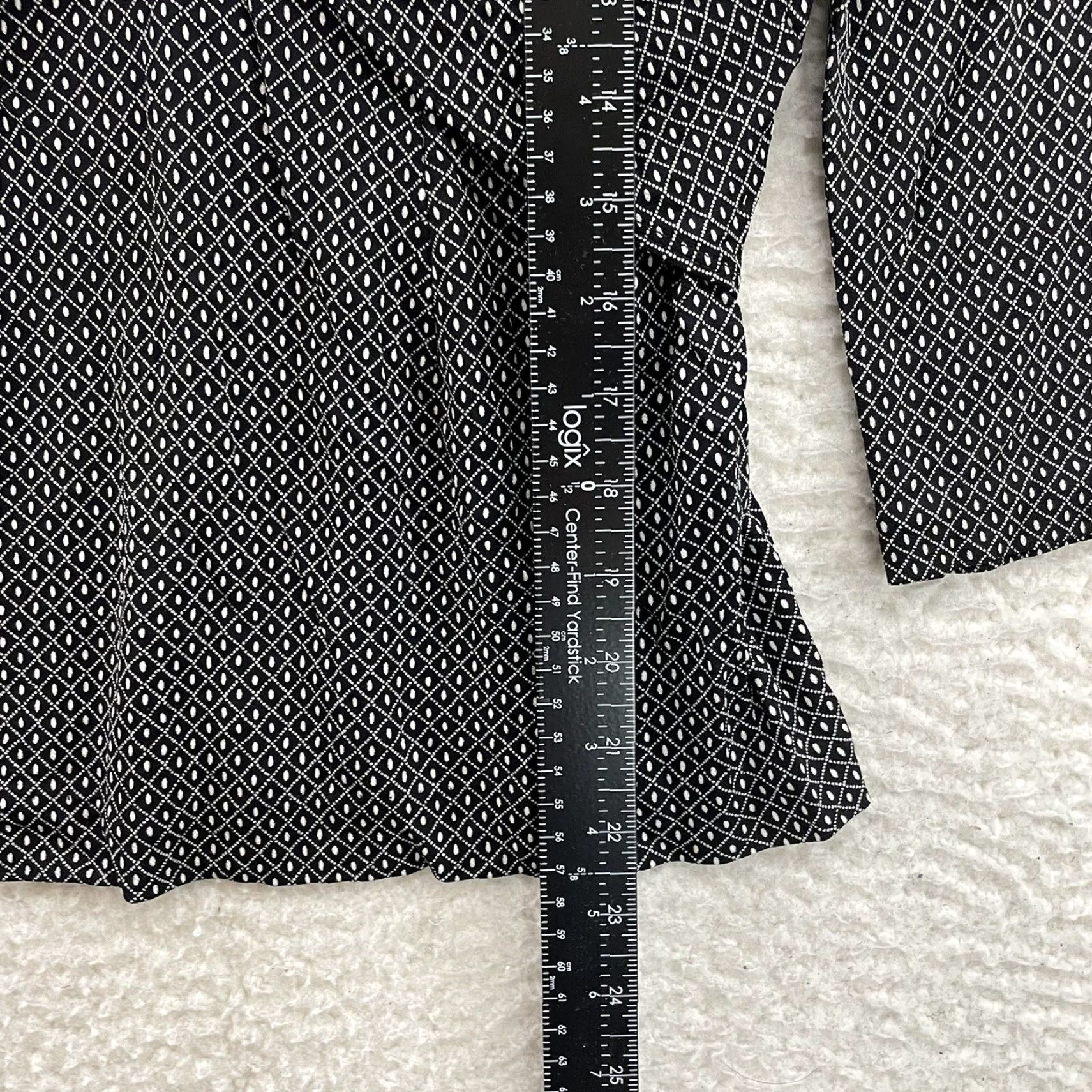 Vintage Mimi Maternity Top Shirt Maternity Black V-Neck 3/4 Sleeve Stretch Twist Pattern Womens M Size M / US 6-8 / IT 42-44 - 5 Thumbnail