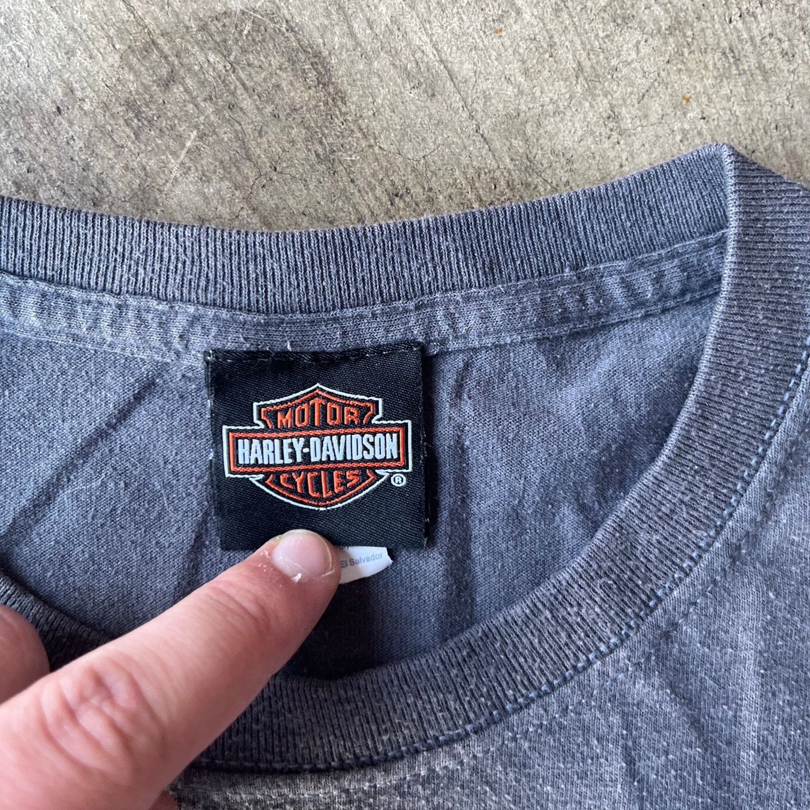 Vintage VINTAGE HARLEY DAVIDSON BIKER Y2K GRAY SHIRT SALEM 2XL Size US XXL / EU 58 / 5 - 4 Thumbnail