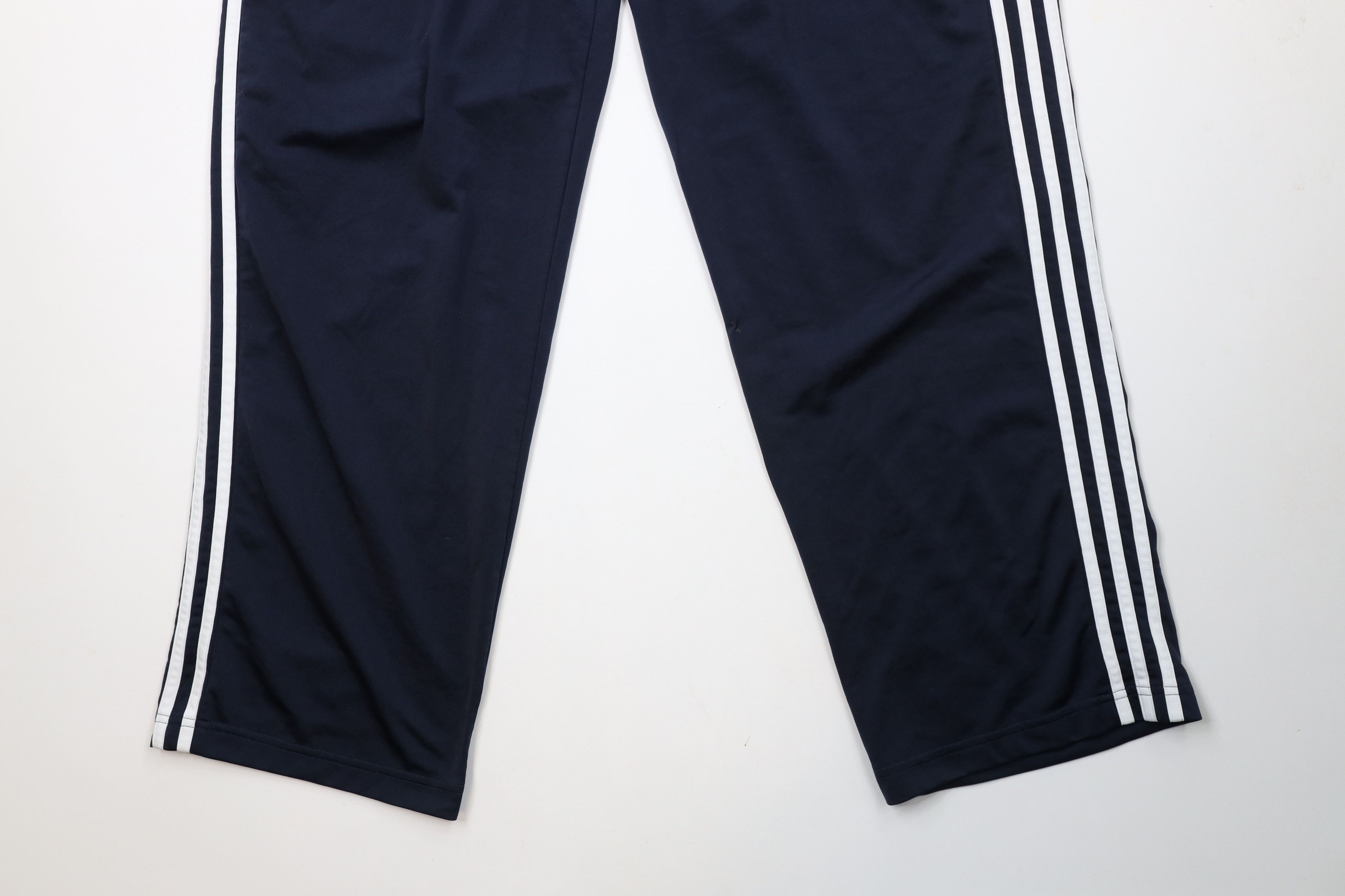 Adidas × Vintage Vintage Y2K Adidas Striped Wide Leg Sweatpants Pants Blue Size US 38 / EU 54 - 4 Thumbnail