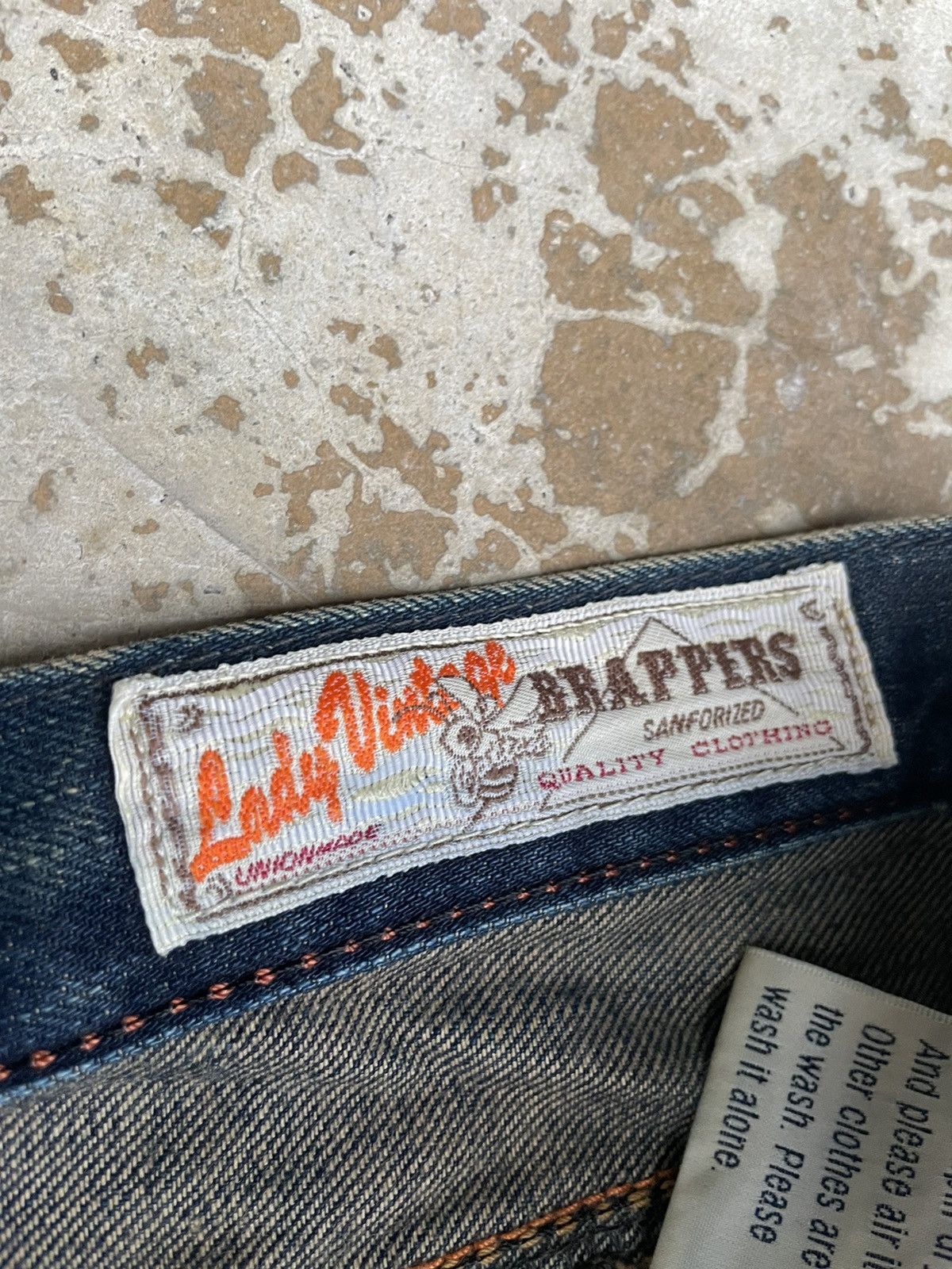 If Six Was Nine Vintage Brappers Sanforized Flare Jeans Rusty Size US 34 / EU 50 - 7 Thumbnail