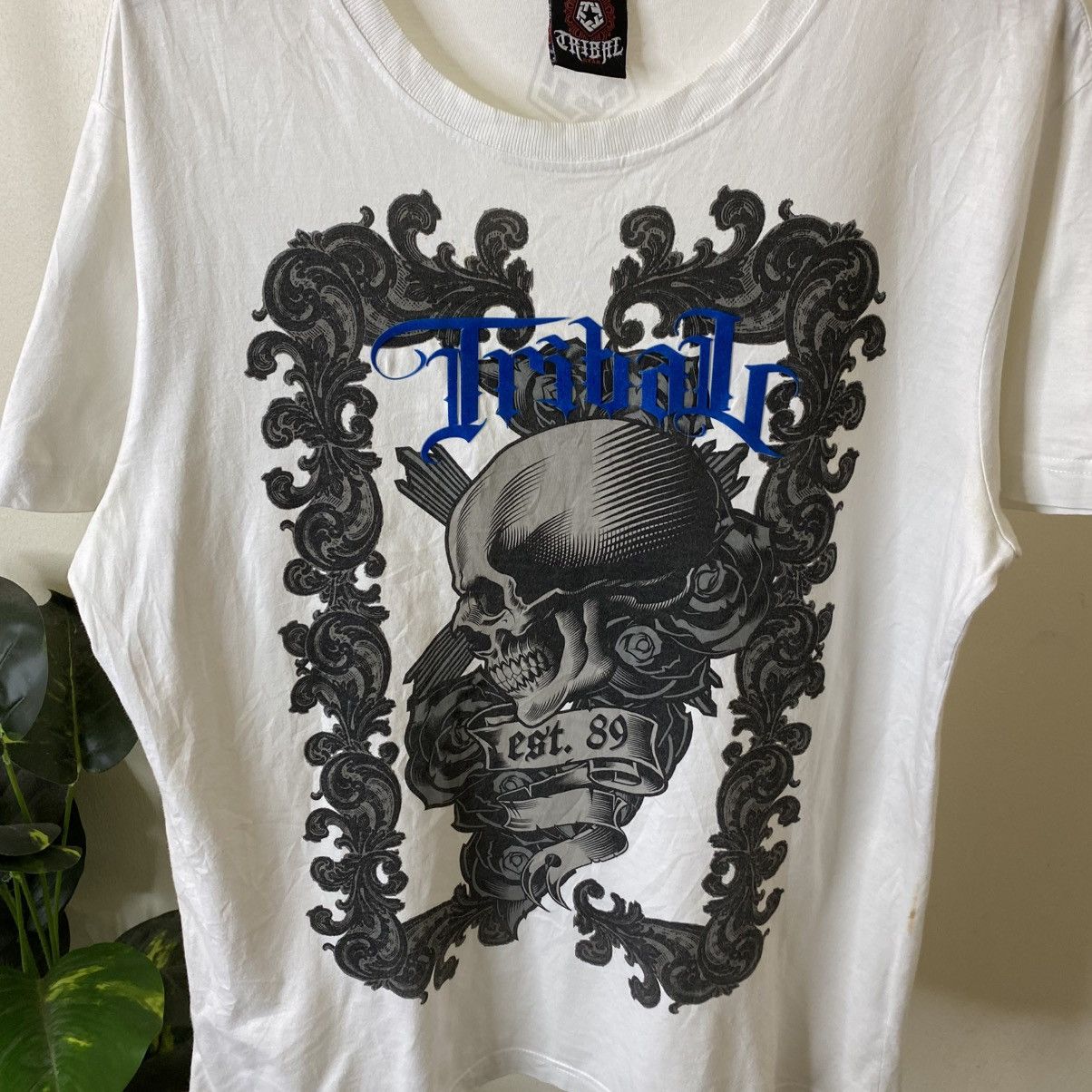 Tribal Streetwear Vintage y2k Tribal Skulls Affliction Streetwear T Shirt Size US L / EU 52-54 / 3 - 2 Thumbnail