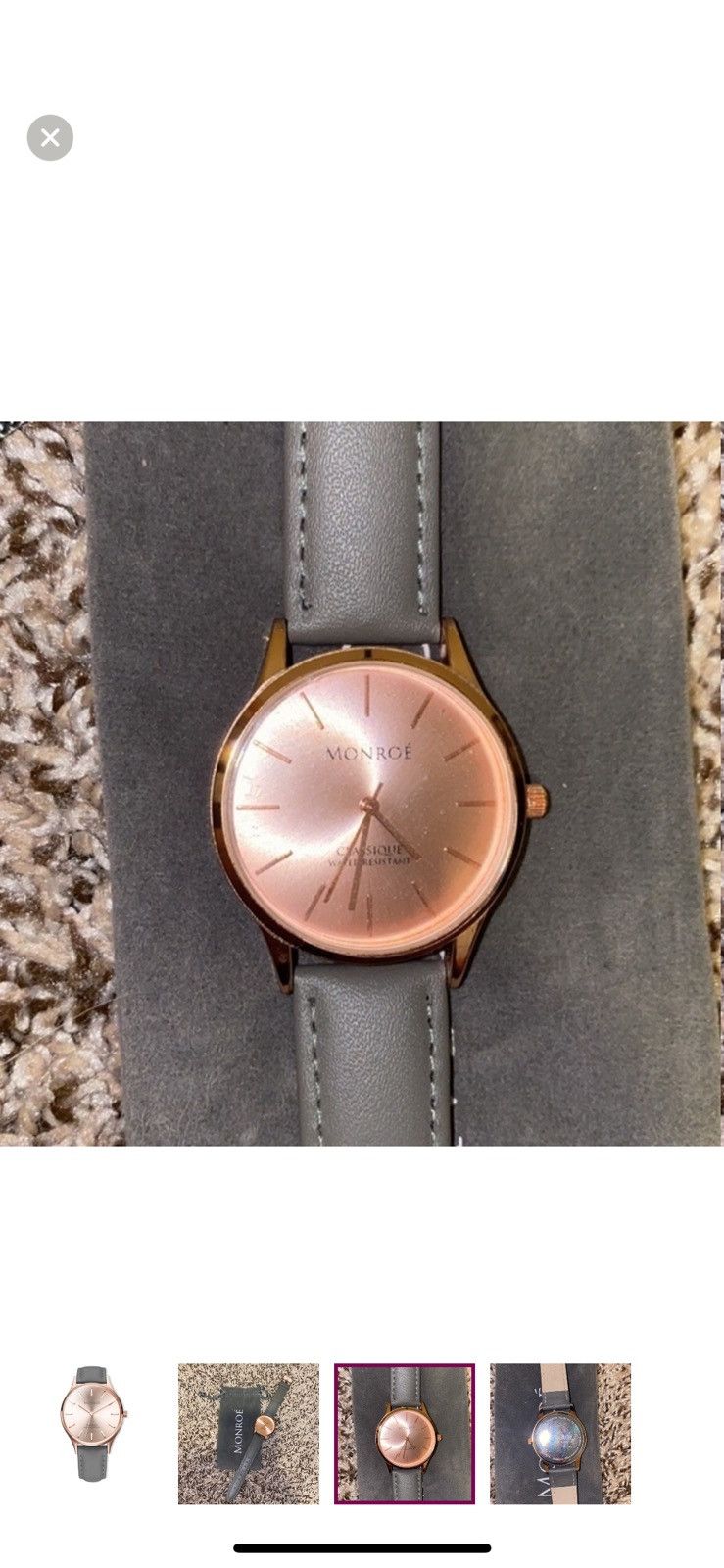Other Monroe solerose charcoal leather band watch Size ONE SIZE - 3 Thumbnail