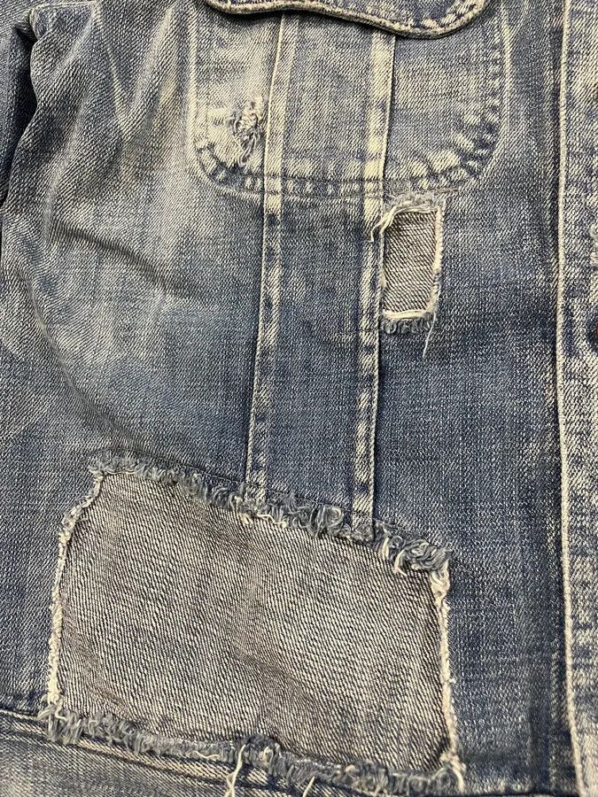 Dolce & Gabbana Dolce & Gabbana Destroyed Denim Jacket Size US M / EU 48-50 / 2 - 9 Thumbnail