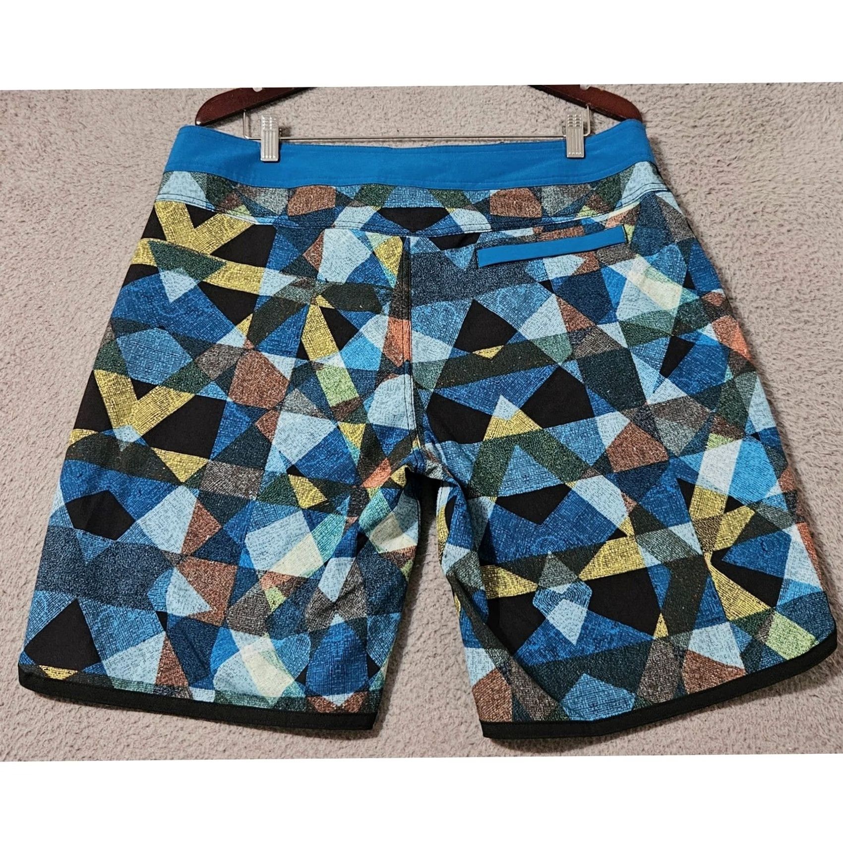 Prana prAna Mens Blue High Seas Board Shorts Size 36 Size US 36 / EU 52 - 2 Thumbnail