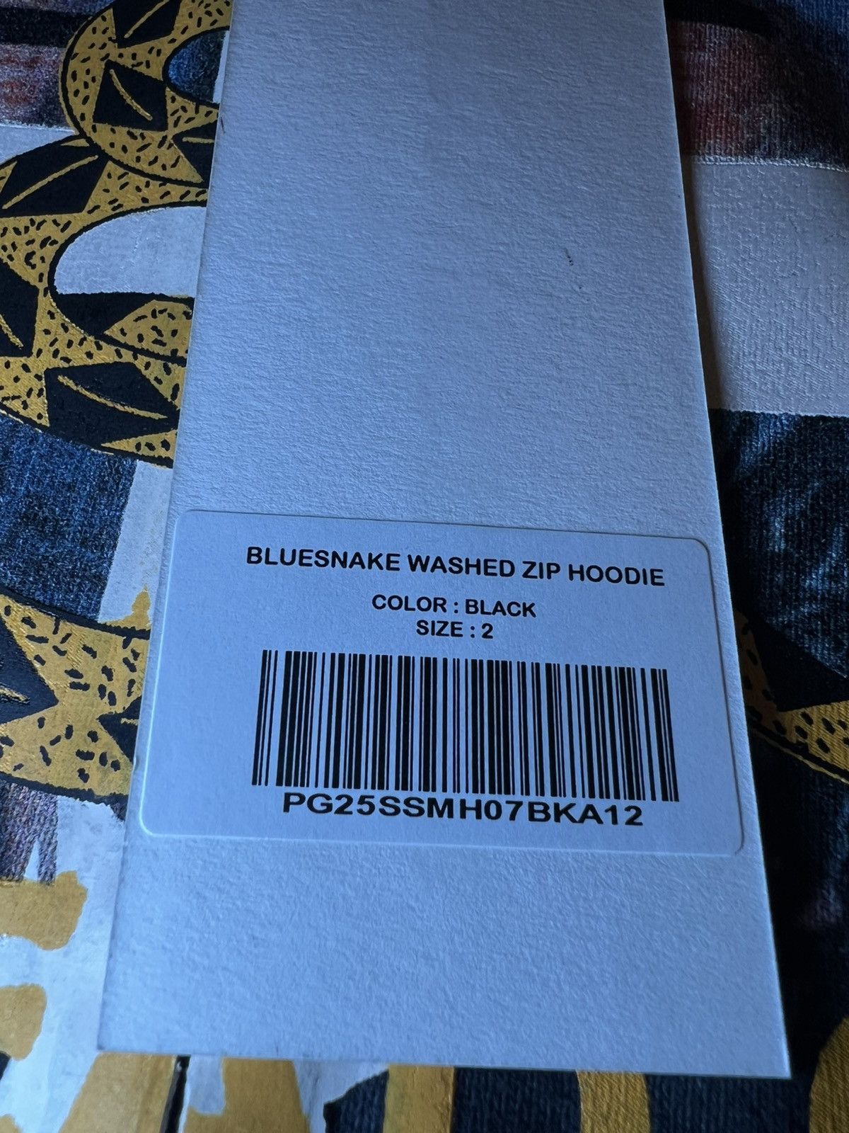 Project GR Blue Snake Zip Up Hoodie Size 2