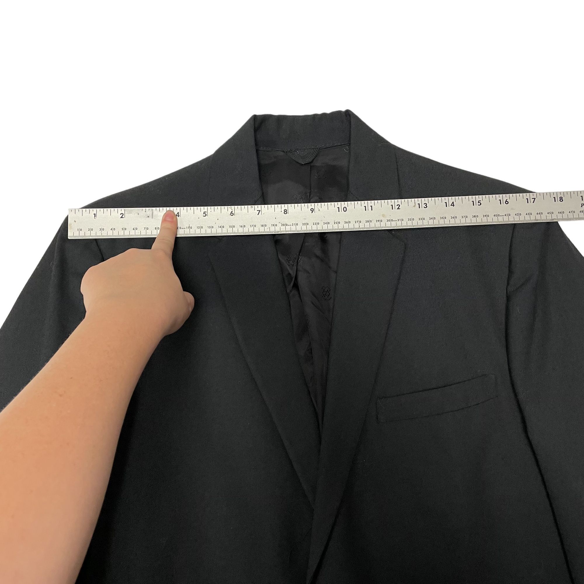 Other Vtg University Row BLACK Sport Coat ROCKABILLY Jacket Size 38R - 10 Thumbnail