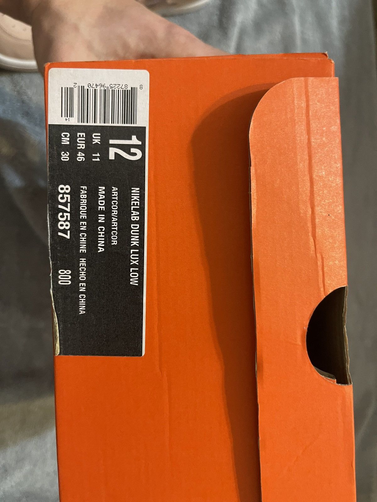 Nike Nikelab Dunk Lux Low - Arctic Orange Size US 12 / EU 45 - 4 Thumbnail
