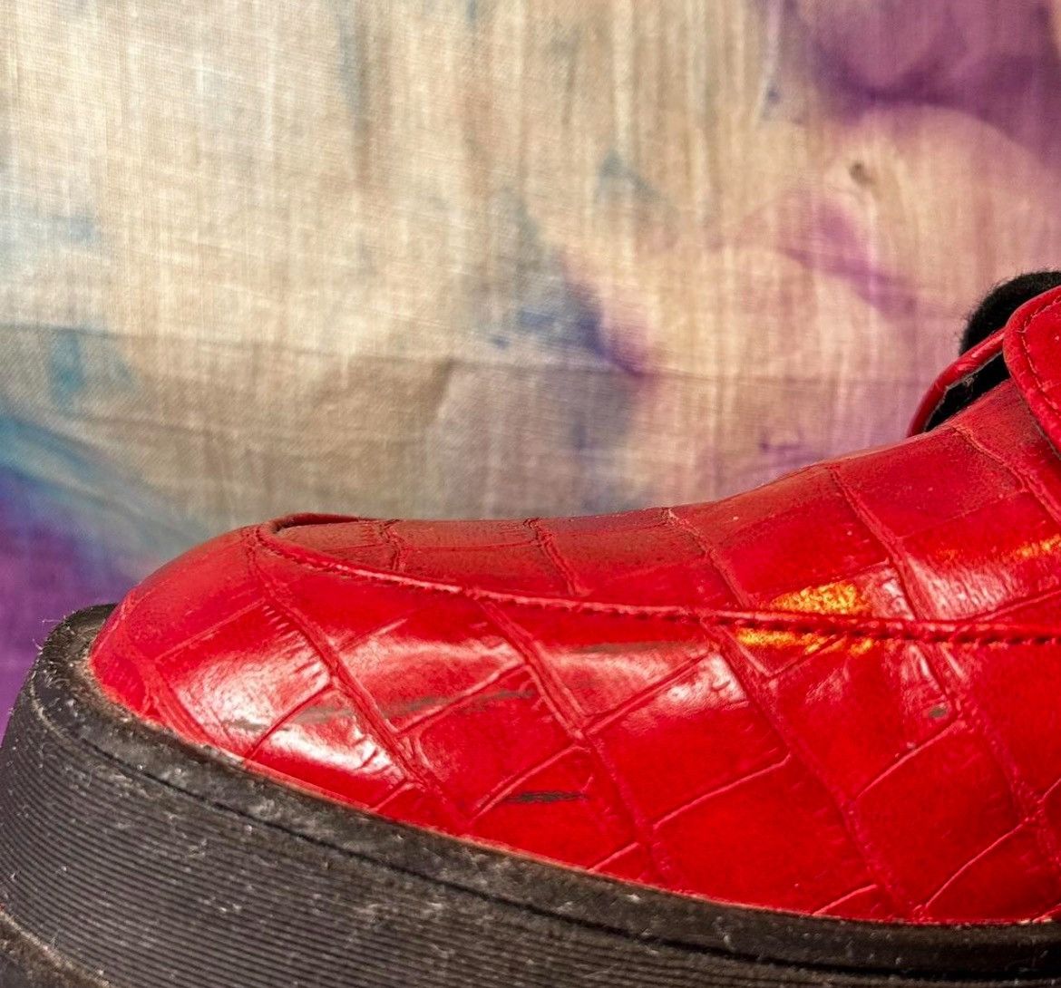 Other faux red leather alligator oxfords Size US 9.5 / IT 39.5 - 4 Thumbnail