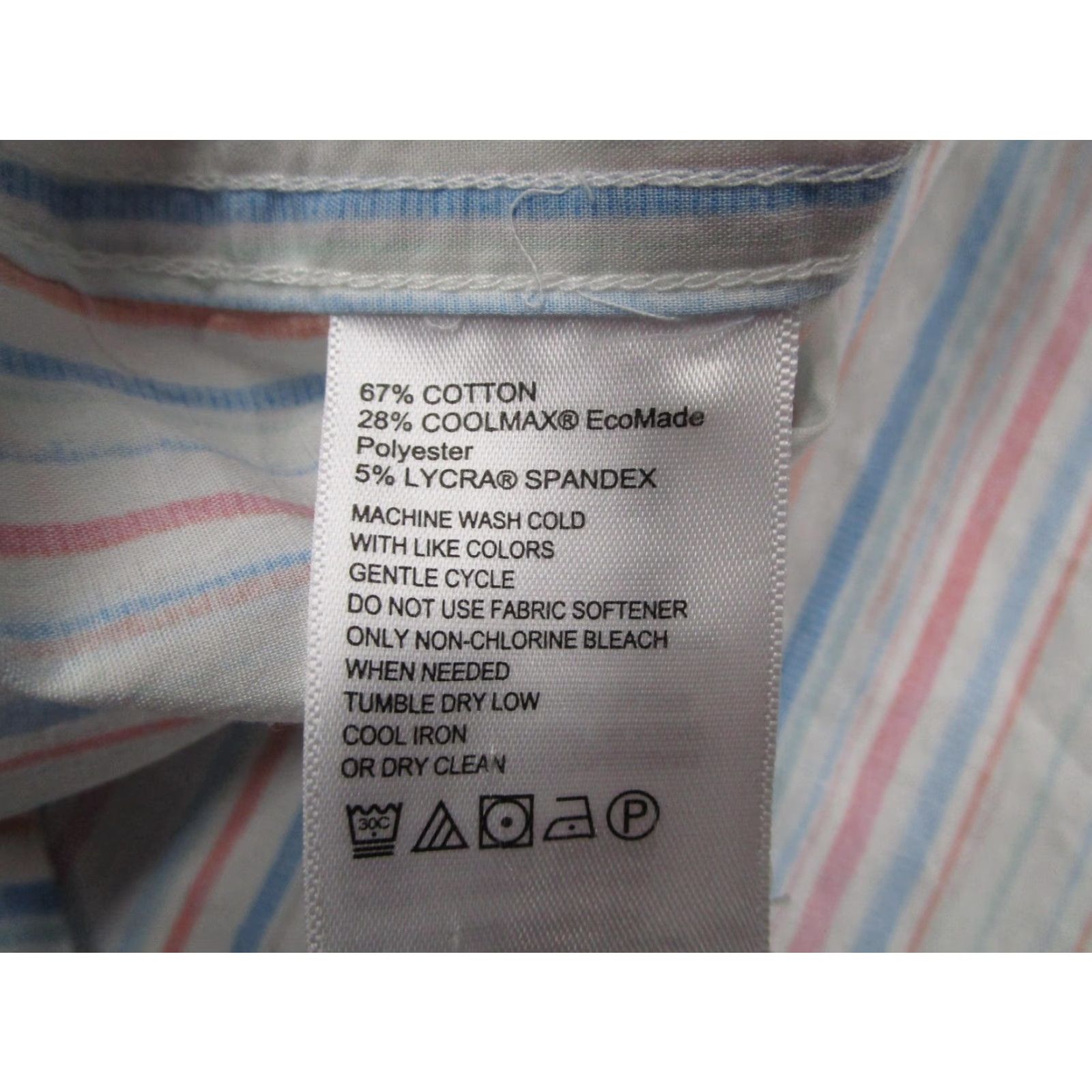 Tommy Bahama Tommy Bahama Shirt Mens Large Striped Sarasota Stretch Button Down Long Sleeve Size US L / EU 52-54 / 3 - 7 Thumbnail