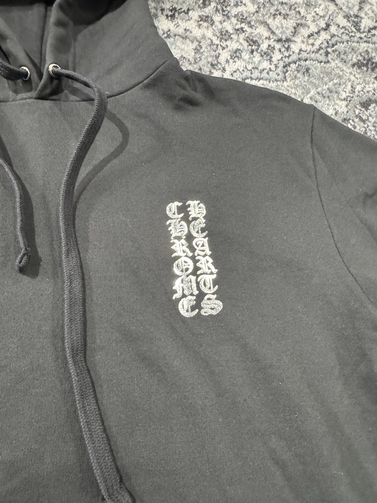 Chrome Hearts Chrome Hearts Chrome Vertical Logo Hoodie Black Size US S / EU 44-46 / 1 - 2 Thumbnail