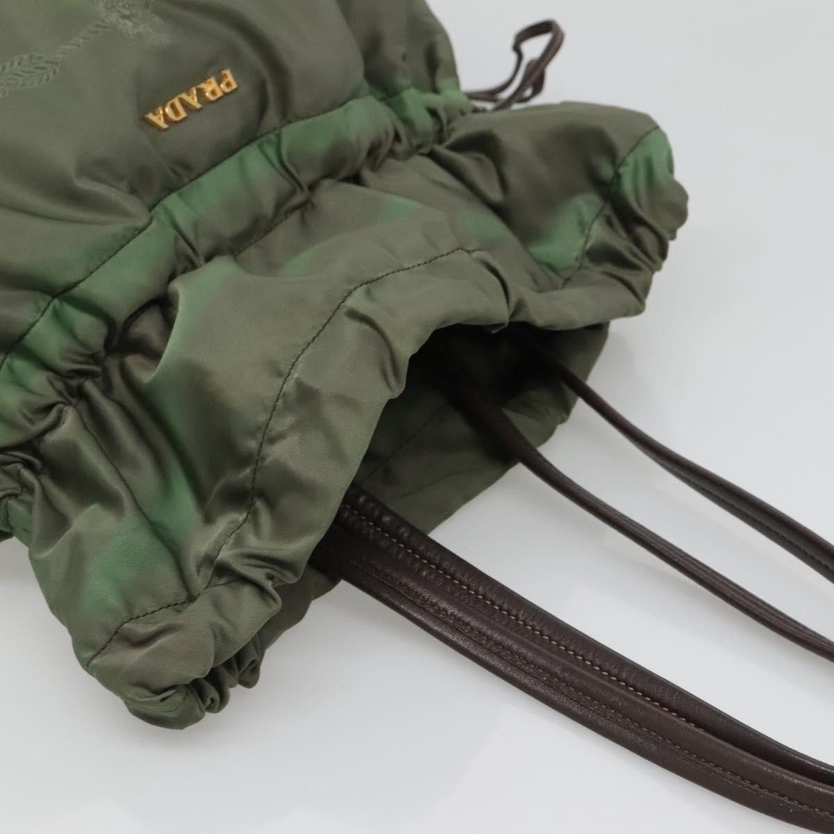 Prada PRADA Tote Bag Nylon Green Gold Size ONE SIZE - 6 Thumbnail