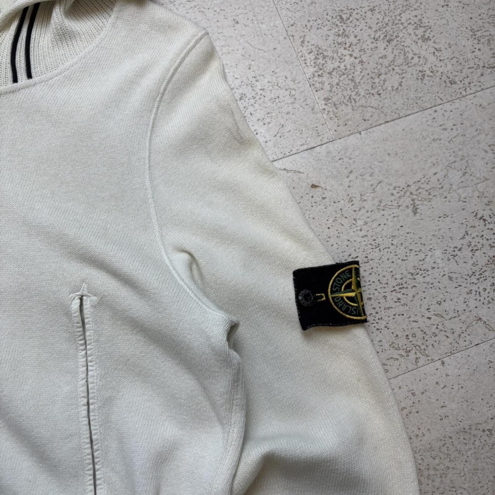 Stone Island 00’s Stone Island Knit Hoodie (L) Size US L / EU 52-54 / 3 - 2 Thumbnail