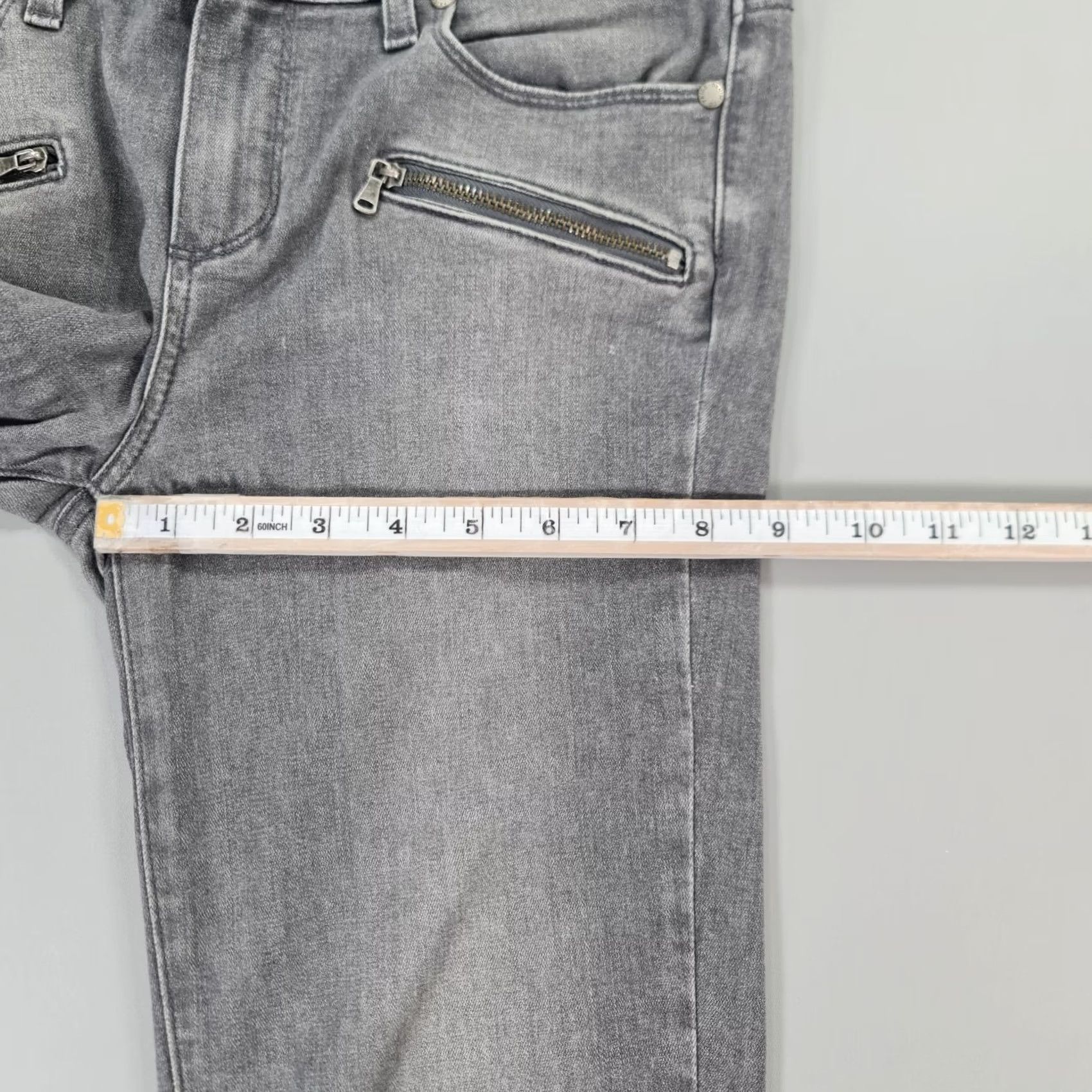 Paige Paige Womens Jeans Skinny Low Rise W29 L29 Grey Jane Zip Stretch Denim 5-Pocket Modern City Designer Womens Size 29" - 6 Thumbnail