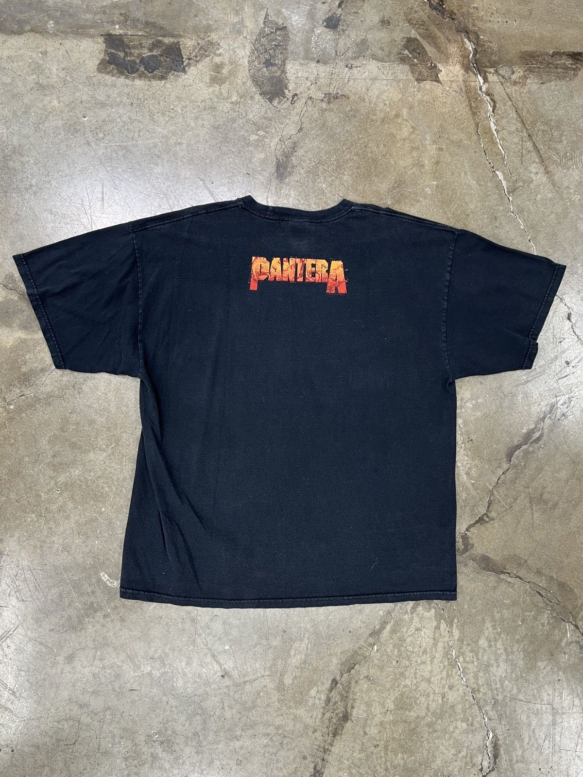 Band Tees × Vintage Vintage Pantera Skeleton Snake Guitar on Fire Tee Sz. 2XL Size US XXL / EU 58 / 5 - 4 Thumbnail