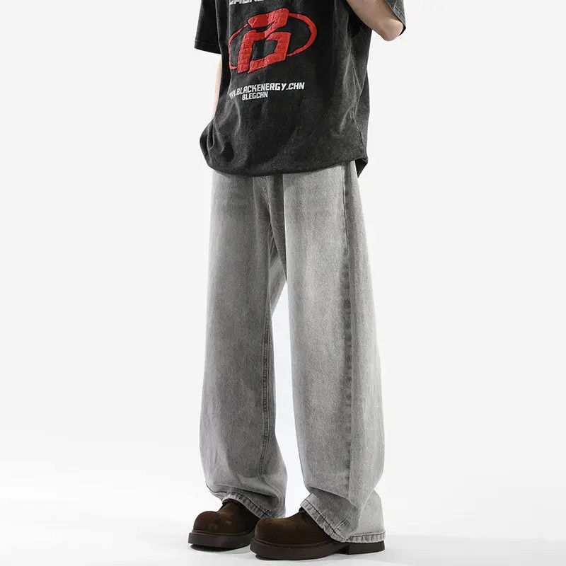 Japanese Brand Retro loose straight leg casual jeans Size US 30 / EU 46 - 4 Thumbnail
