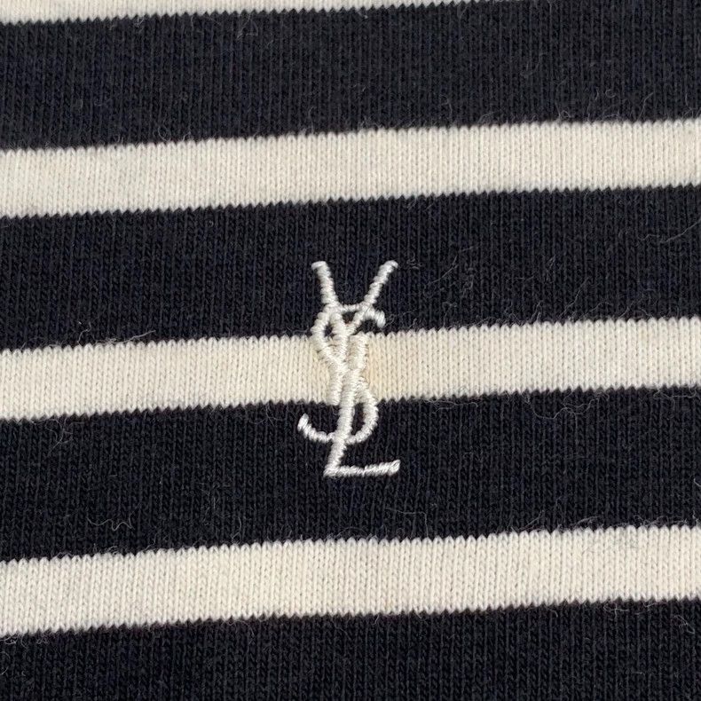 Saint Laurent Paris Saint Laurent Color-block logo embroidered striped cotton c Size US M / EU 48-50 / 2 - 5 Thumbnail