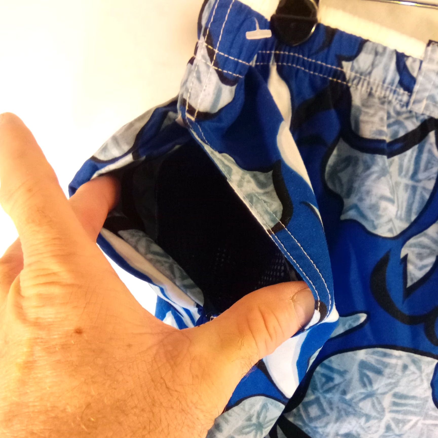 Speedo Speedo Swim Shorts Trunks / Big & Tall Waist 40-42 Floral Blue Pockets Drawstring Lined Beach Surfing Size US 40 / EU 56 - 2 Thumbnail