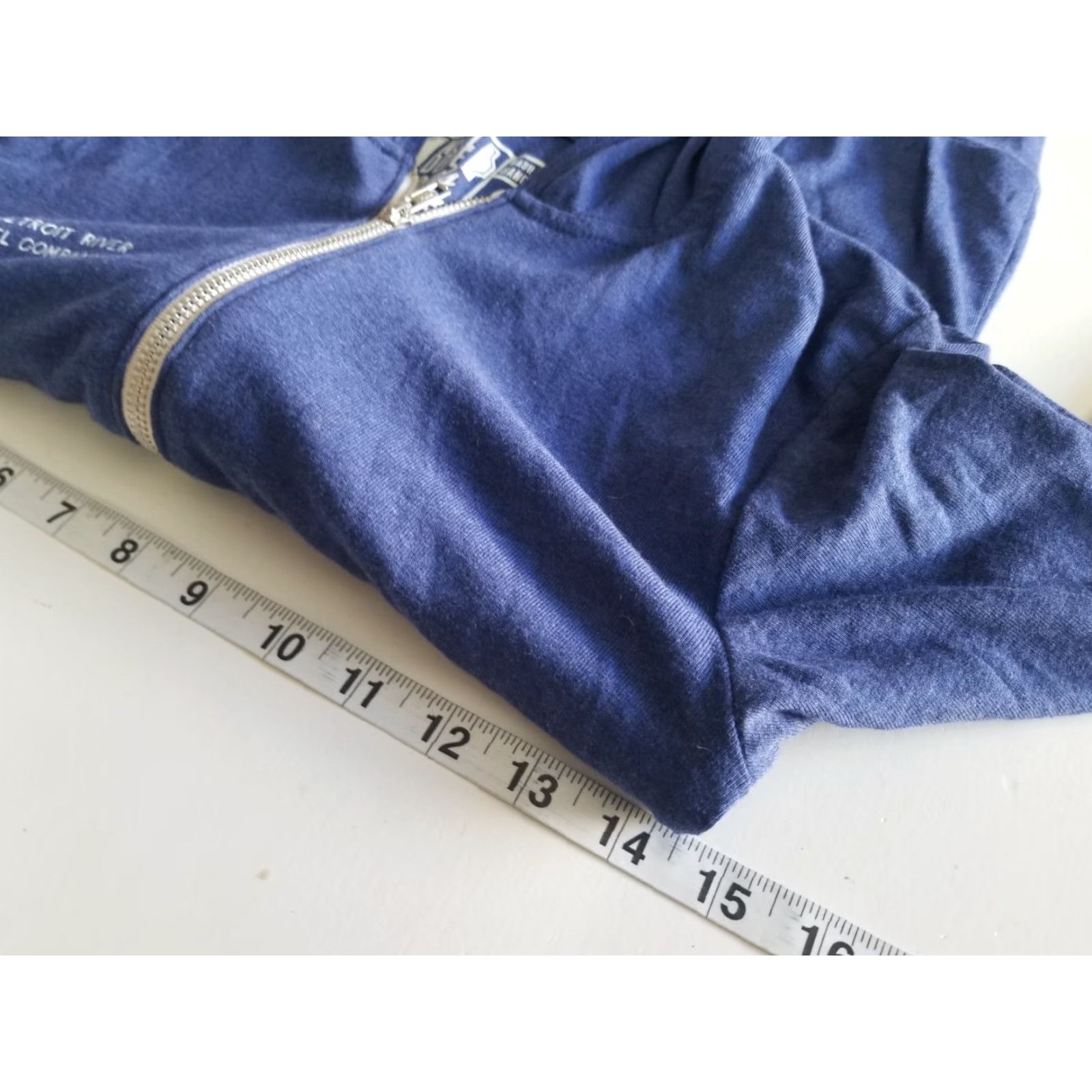 Vintage VINTAGE Well Done Goods Detroit USA Hoodie shirt Size XS Railroad Station blue Zip Up Size US XS / EU 42 / 0 - 4 Thumbnail