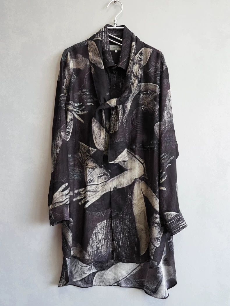 Yohji Yamamoto Yohji Yamamoto22 AWBekshinsky Scarf Collar Shirt 2503-Nexta Size US M / EU 48-50 / 2 - 1 Thumbnail