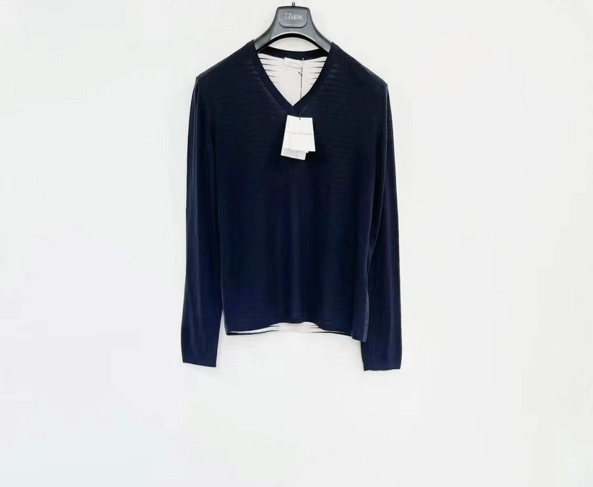 Balenciaga BALENCIAGA Wool & Silk Blend Knit Sweater J30 Size US M / EU 48-50 / 2 - 1 Thumbnail