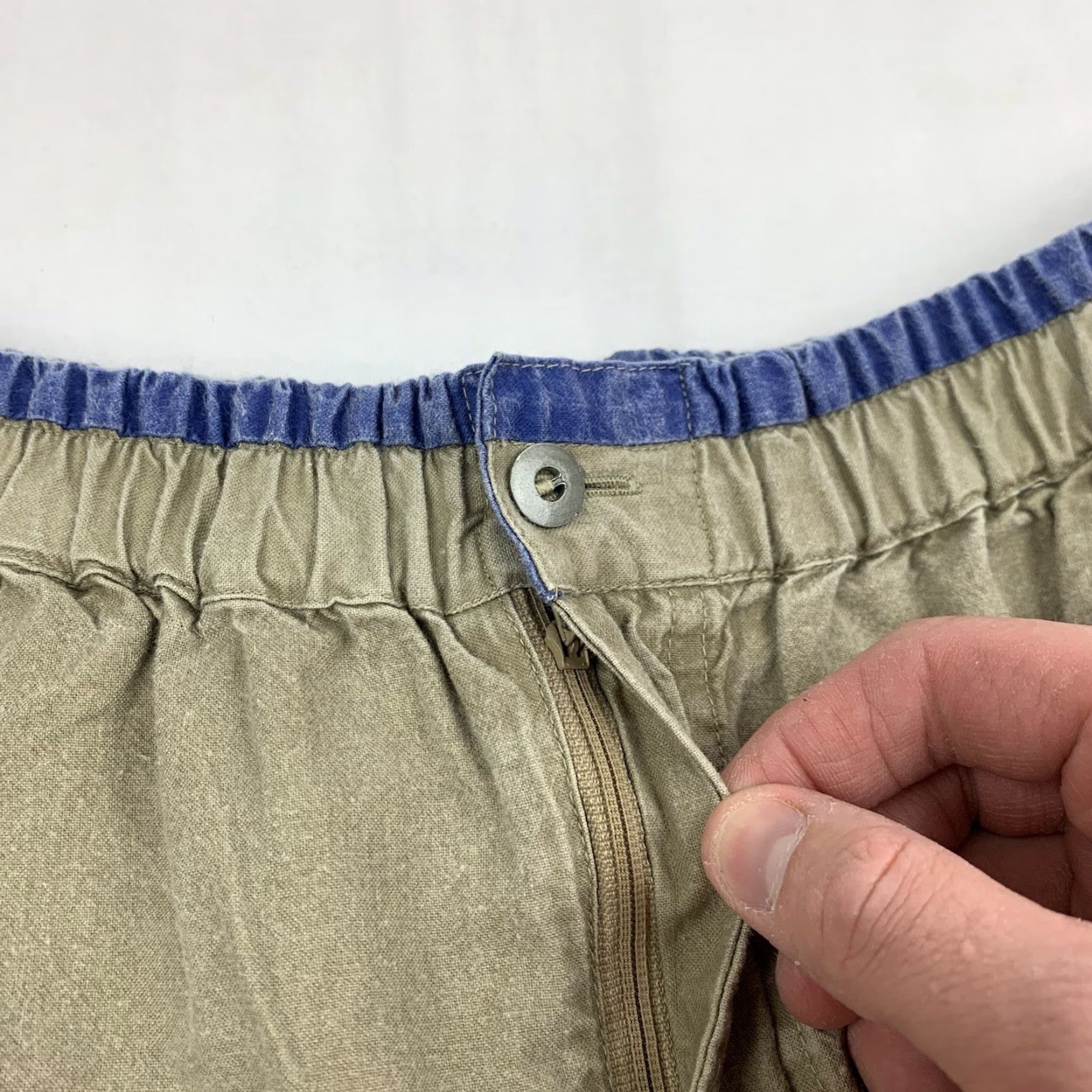 Vintage VINTAGE Fast Breaker Shorts Men L Tan Beach 90s Aloha Outdoor Casual Chino Elastic Waistband Brown Size US 33 - 5 Thumbnail
