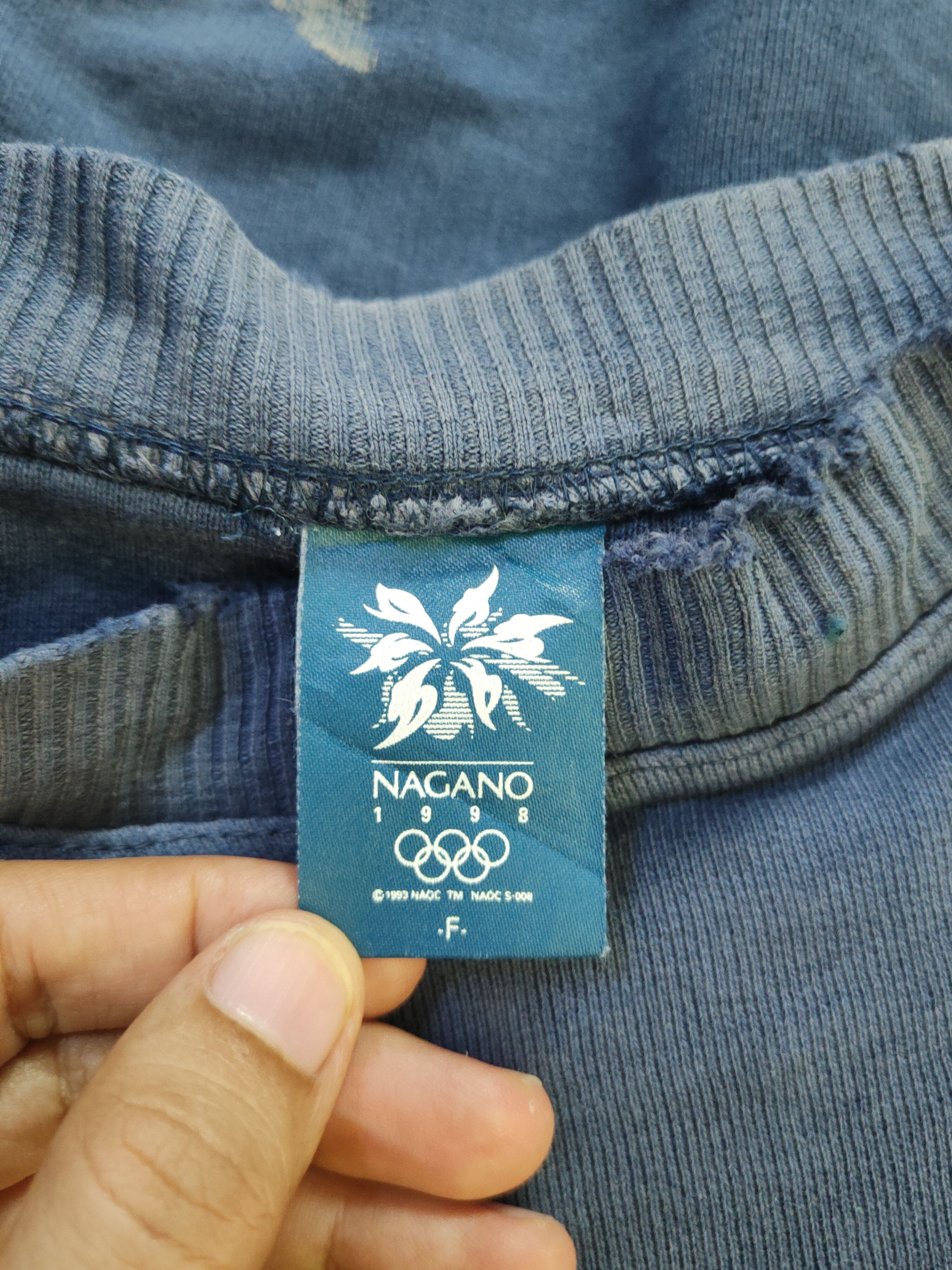 USA Olympics Olympic Winter Nagano 1998 vtg thrashed Sweatshirts #S2495 Size US XL / EU 56 / 4 - 13 Thumbnail