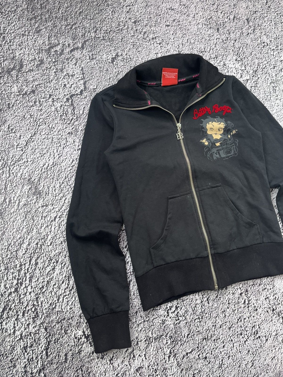 Japanese Brand Vintage Betty Boop Rhinestones Zip Up streetwear rare Size US M / EU 48-50 / 2 - 3 Thumbnail